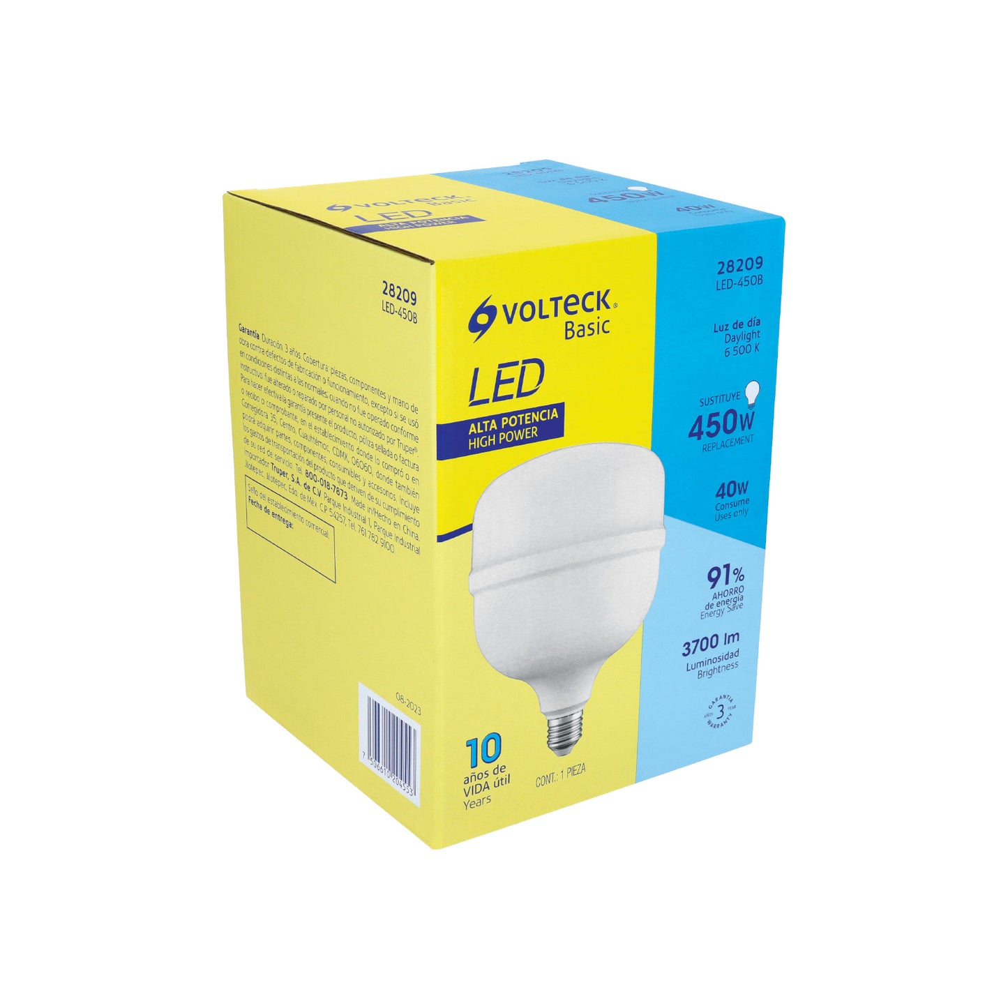 Lámpara LED alta potencia 40W (equiv. 400W) luz de día Basic | LED-450B | 28209