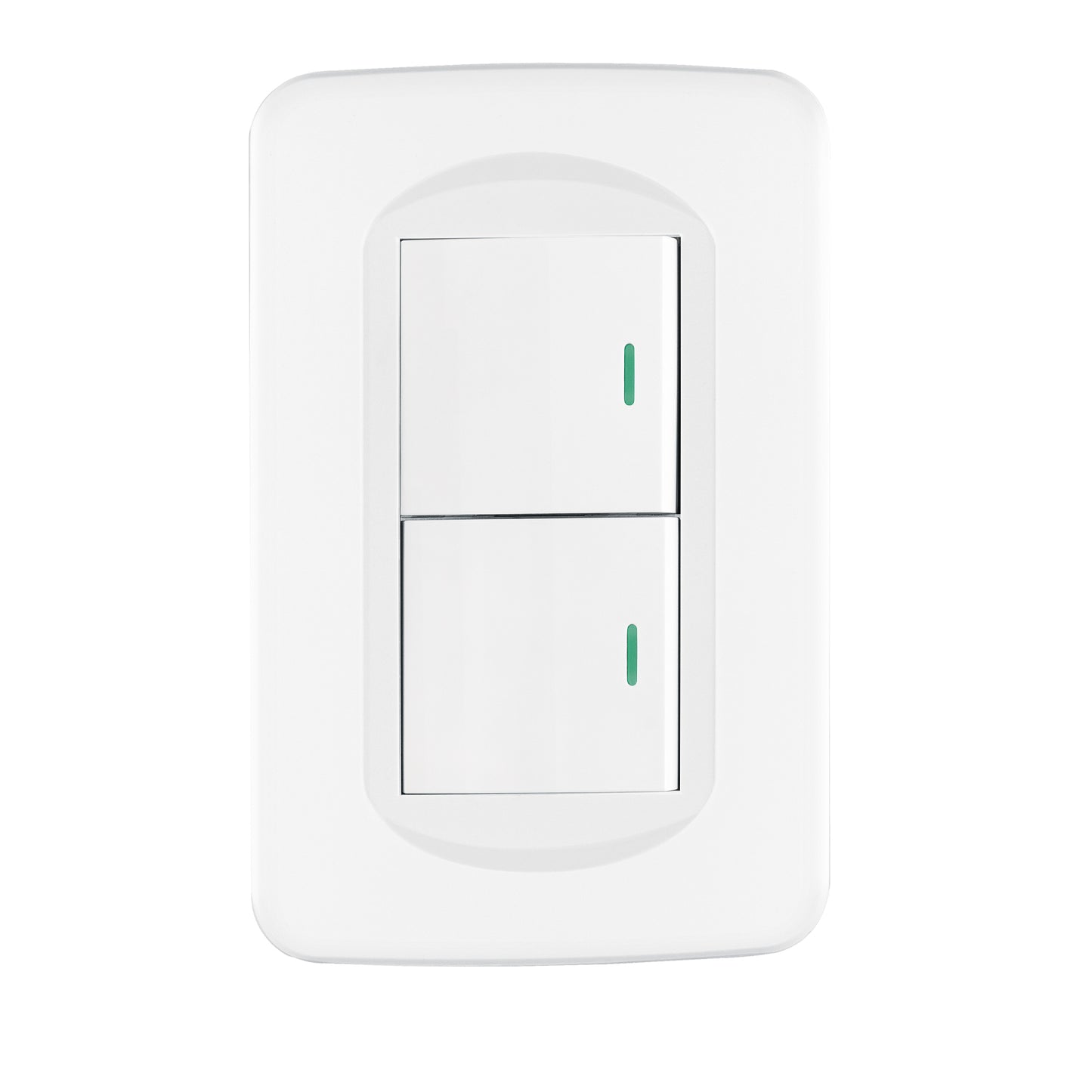 Placa armada 2 interruptores 1.5 módulos, Toledo, BASIC | PA-APDO15-TB | 29053