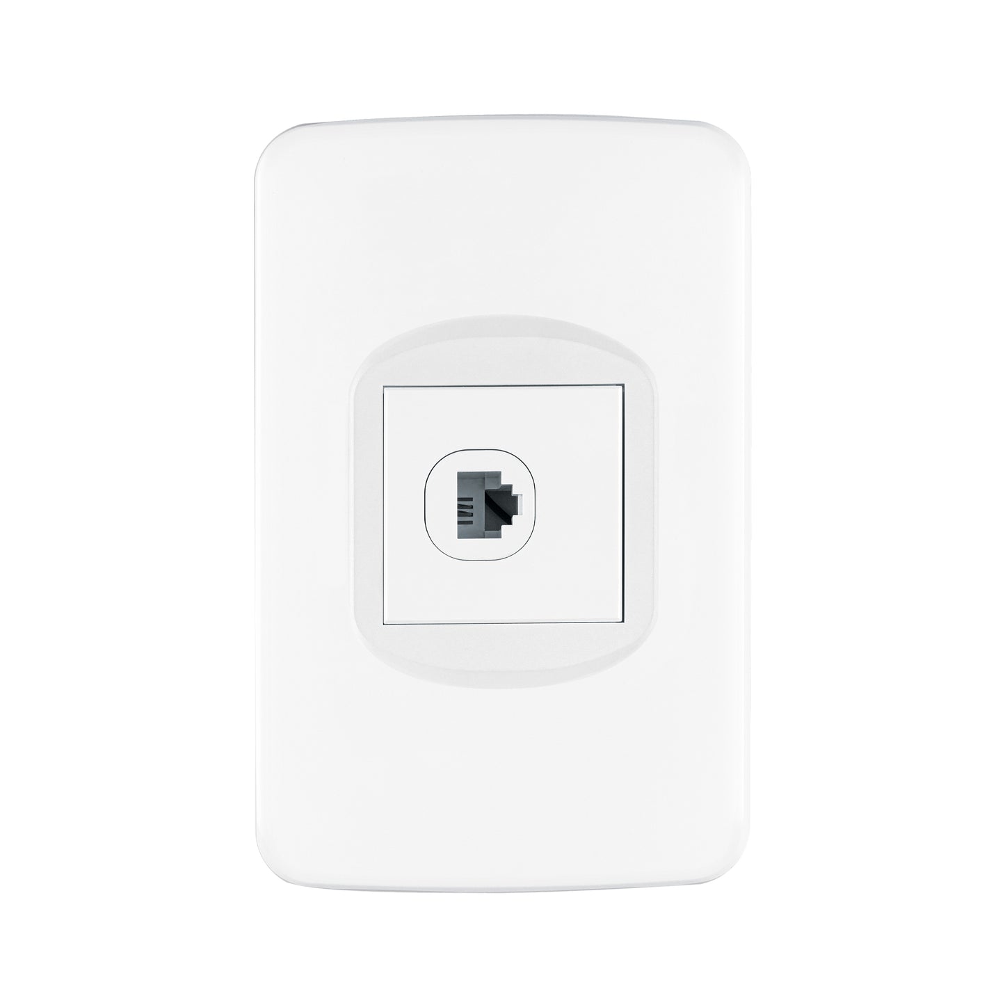 Placa armada 1 toma para teléfono 1.5 módulos, Toledo | PA-TE-TB | 29061