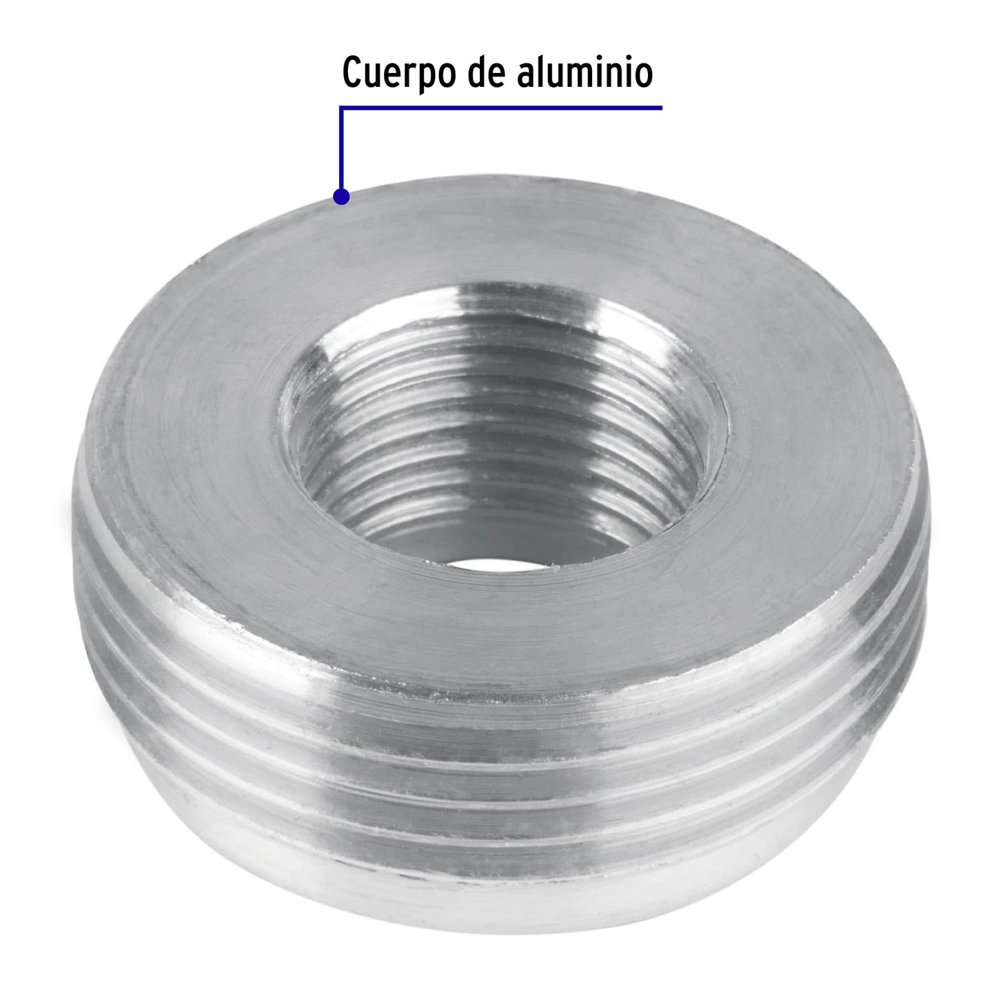 Reducción bushing de 1-1/4' a 1/2', Volteck | RB-114-12 | 46098