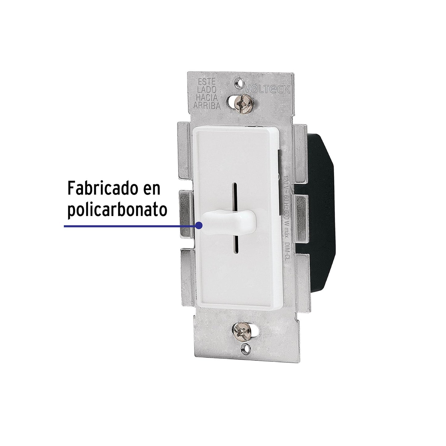 Atenuador de luz deslizable, línea Classic, Volteck | DIM-CL | 46300