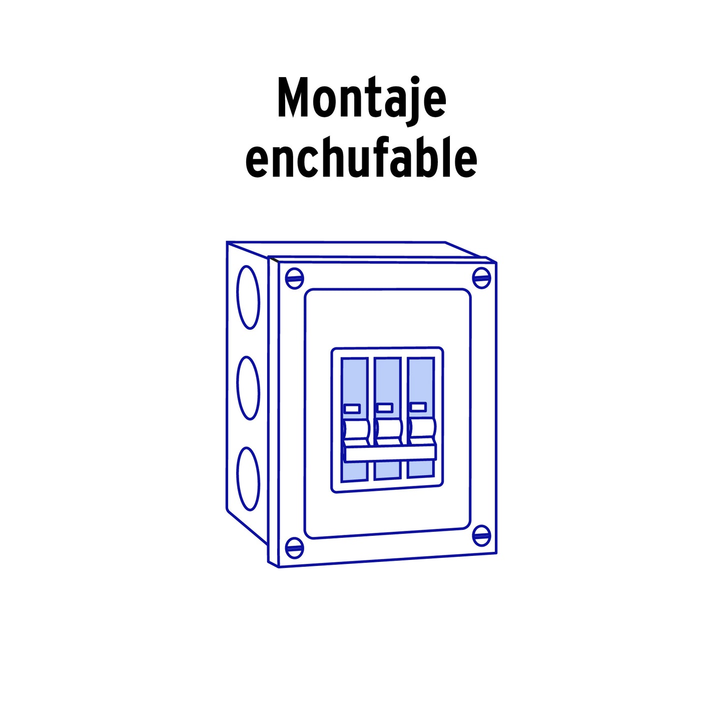 Interruptor de 3 polos 30A, enchufable, VOLTECK | IT-330 | 47515