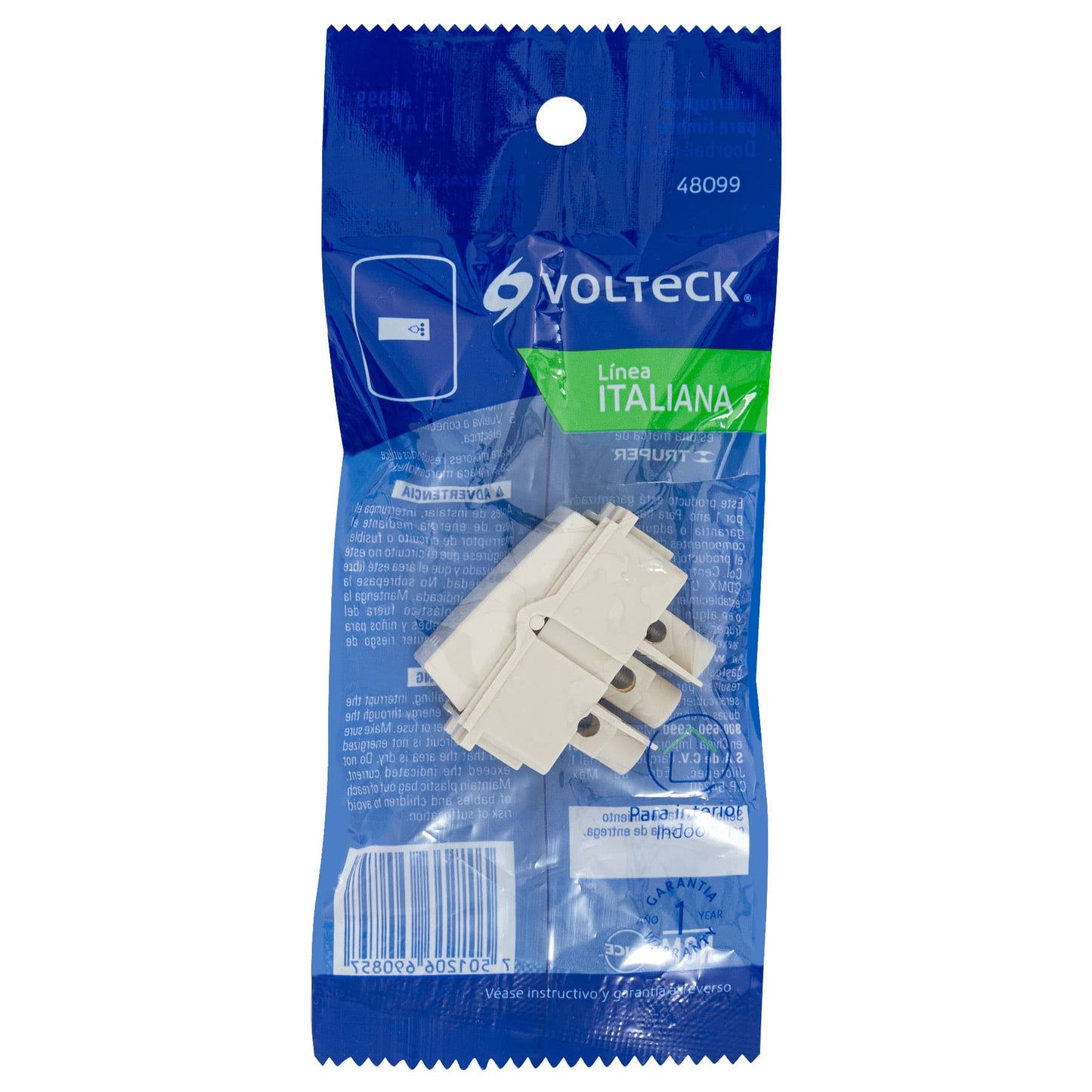 Interruptor para timbre, línea Italiana, color marfil | APTI-I | 48099