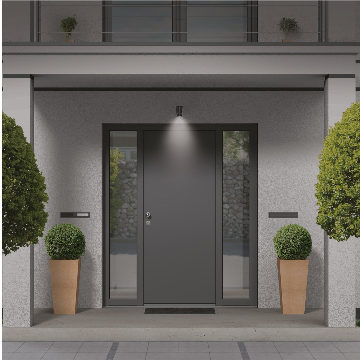 Arbotante de acento 1 spot negro, lámpara no incluida | ARB-203S | 48143