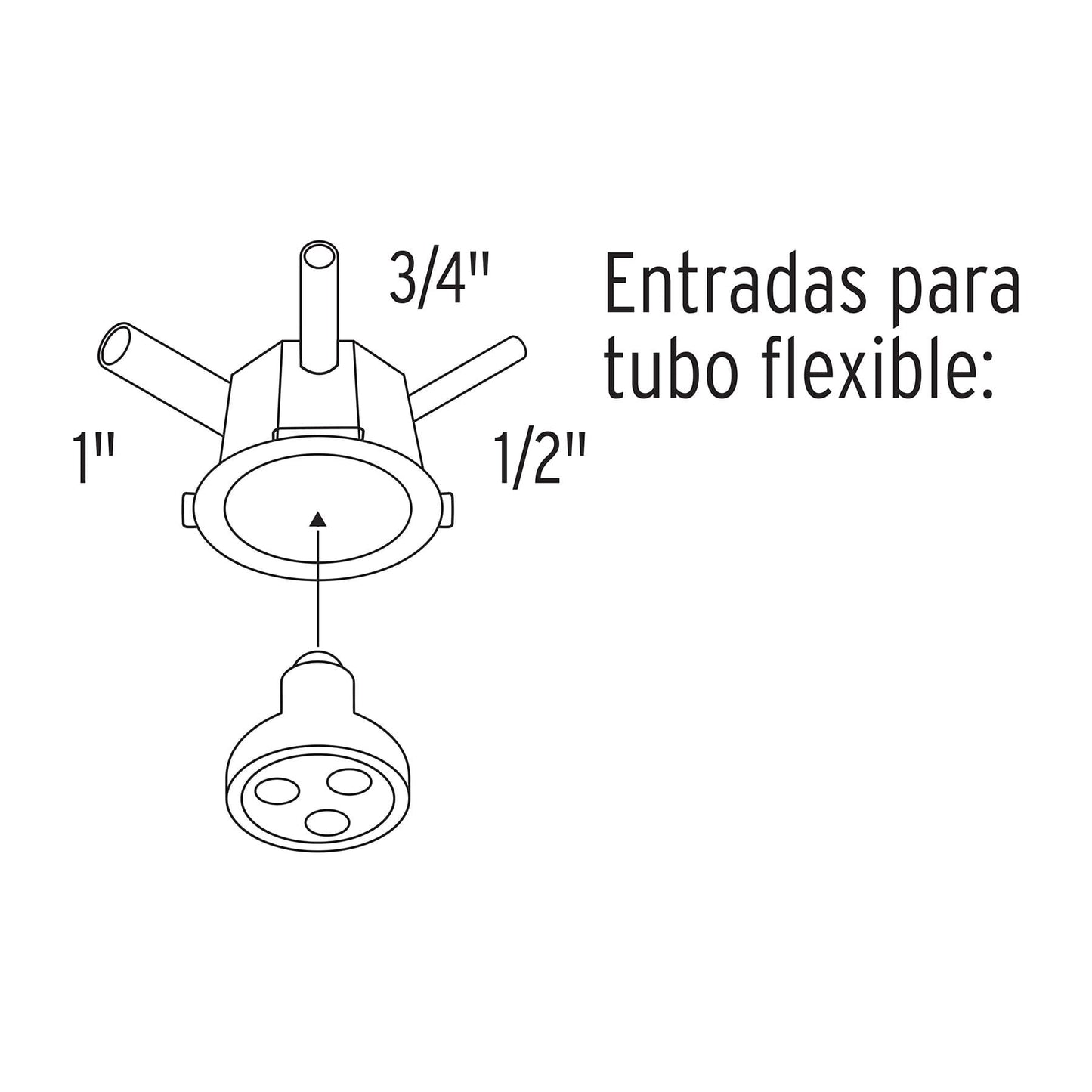 Bote integral de 12 cm, aro interno de 11 cm, Volteck | BOIN-1211 | 48371