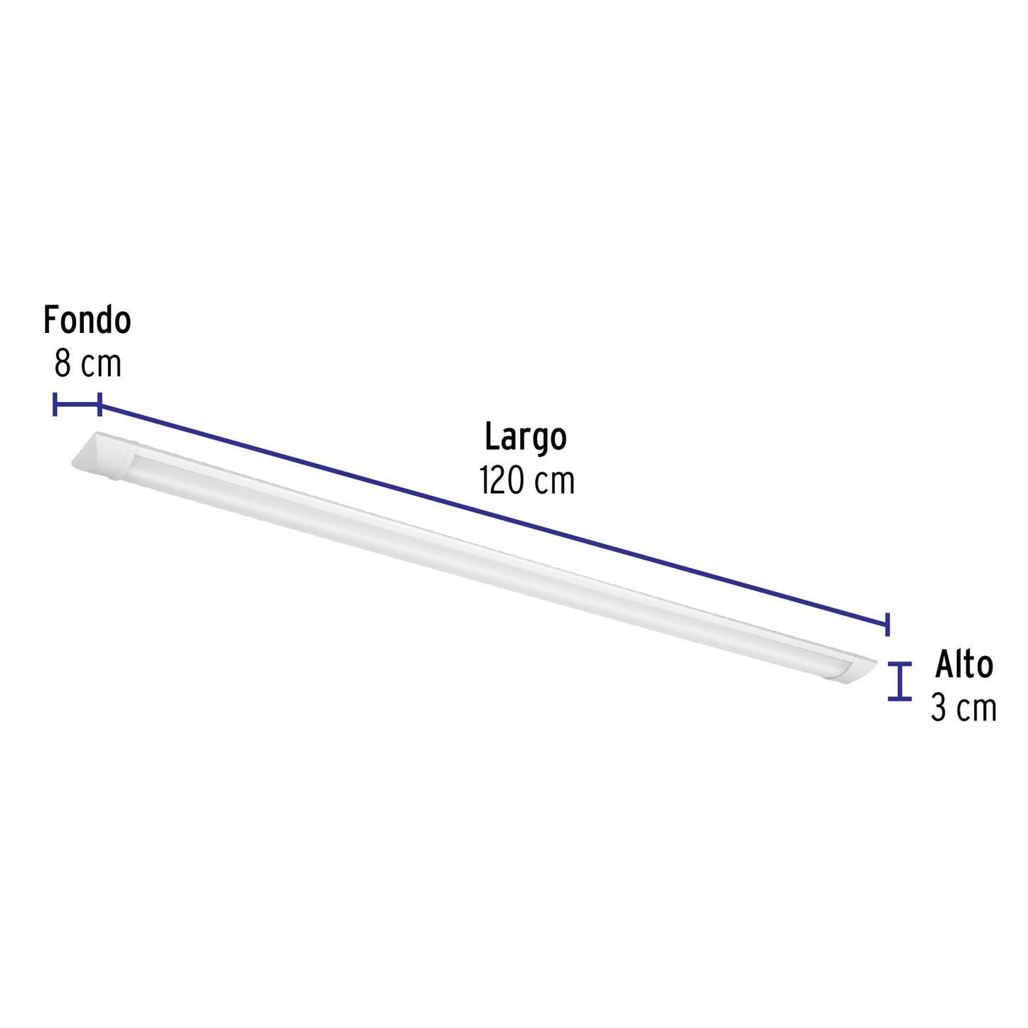 Luminario lineal delgado de LED 36 W para gabinete, Volteck | GAB-202L | 48391