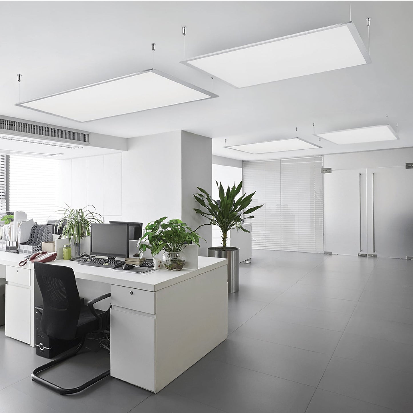 Panel delgado colgante de LED 65 W 60 x 120 cm luz de día | COL-402L | 48551