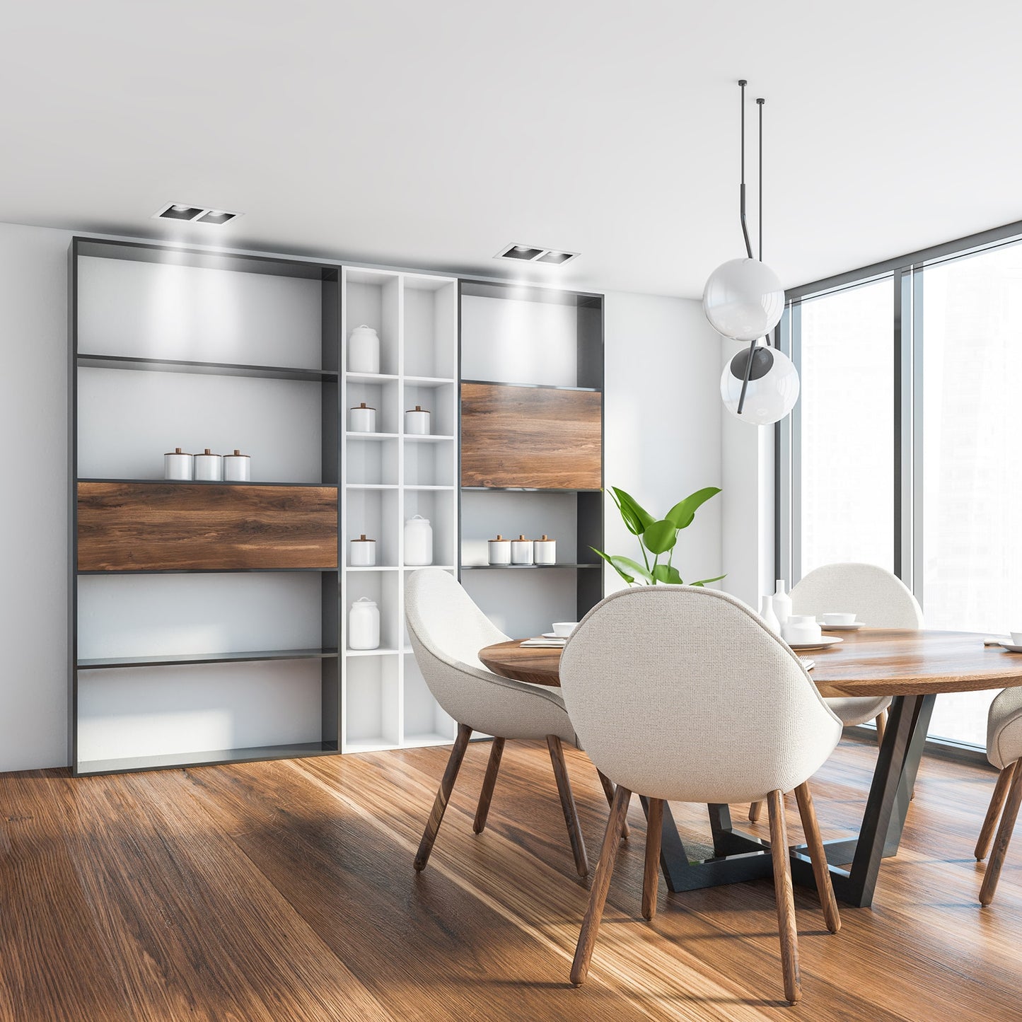 Luminario empotrable con 2 spots dirigibles, blanco, VOLTECK | EMP-720S | 49549