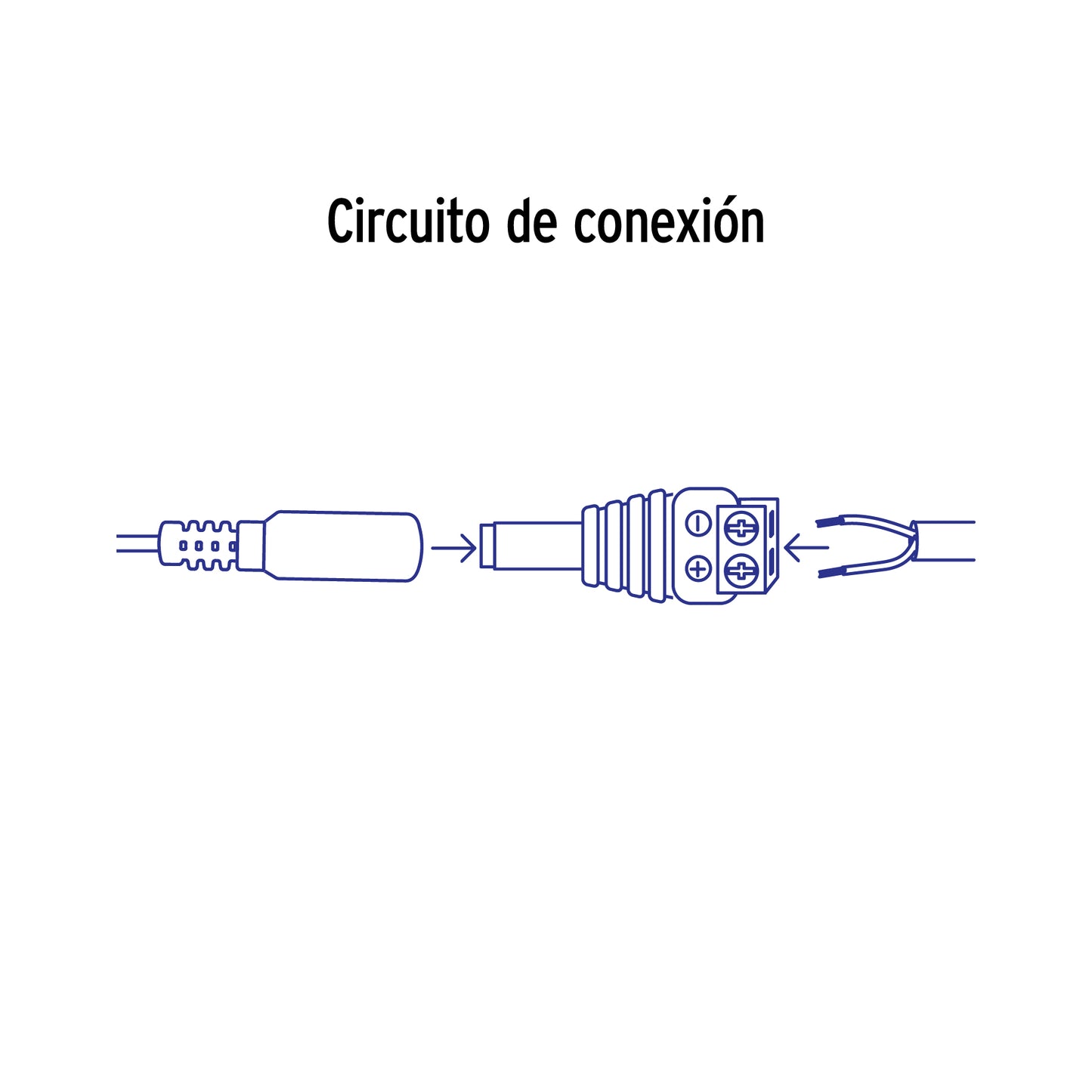 Conector de energía para CCTV tipo macho, Volteck | CTV-1M | 49794