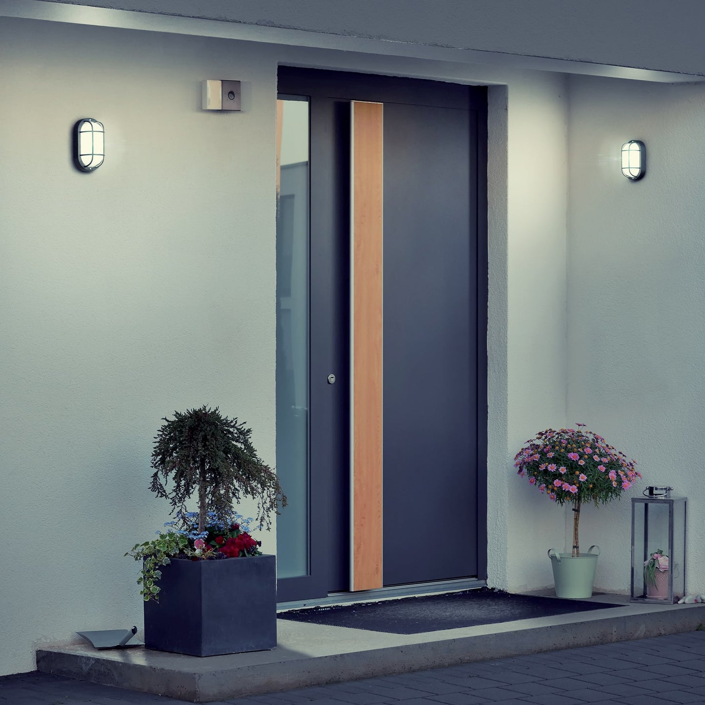 Arbotante decorativo de ABS, ovalado, lámpara no incluida | ARB-006S | 49864