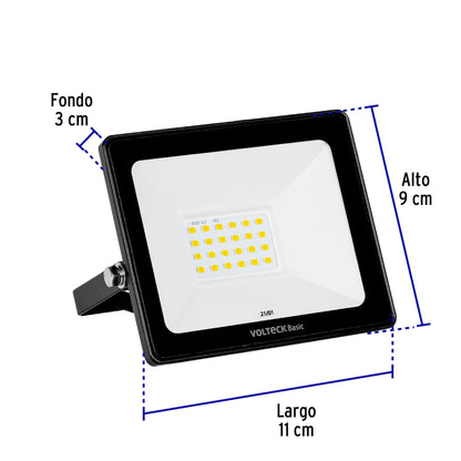 Reflector LED para exteriores 20W 6500K, VOLTECK BASIC | REF-401L | 22041