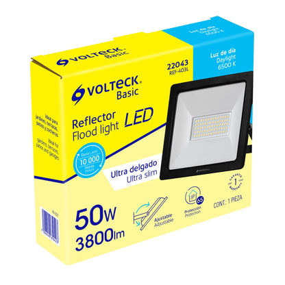 Reflector LED para exteriores 50W 6500K, VOLTECK BASIC | REF-403L | 22043