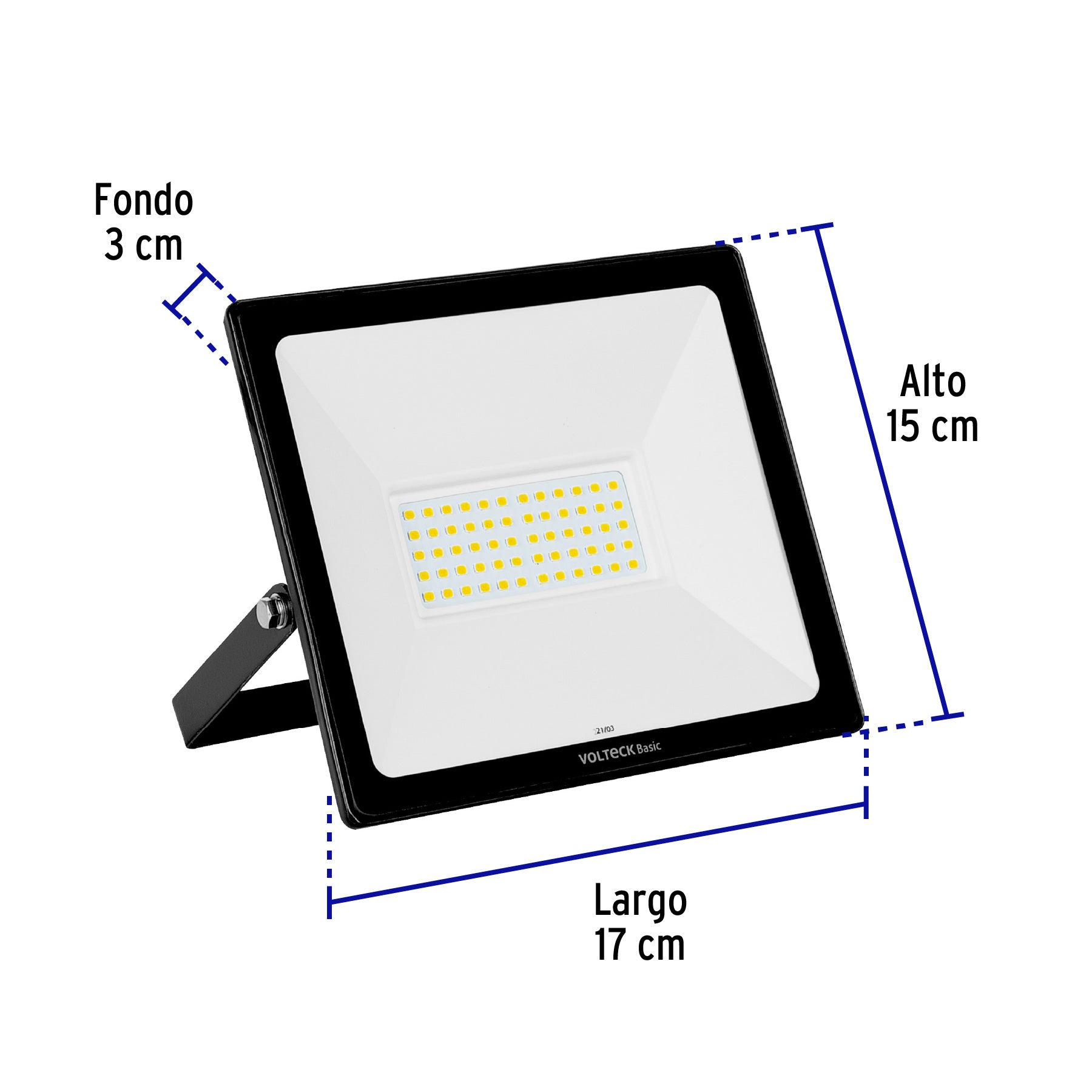 Reflector LED para exteriores 50W 6500K, VOLTECK BASIC | REF-403L | 22043