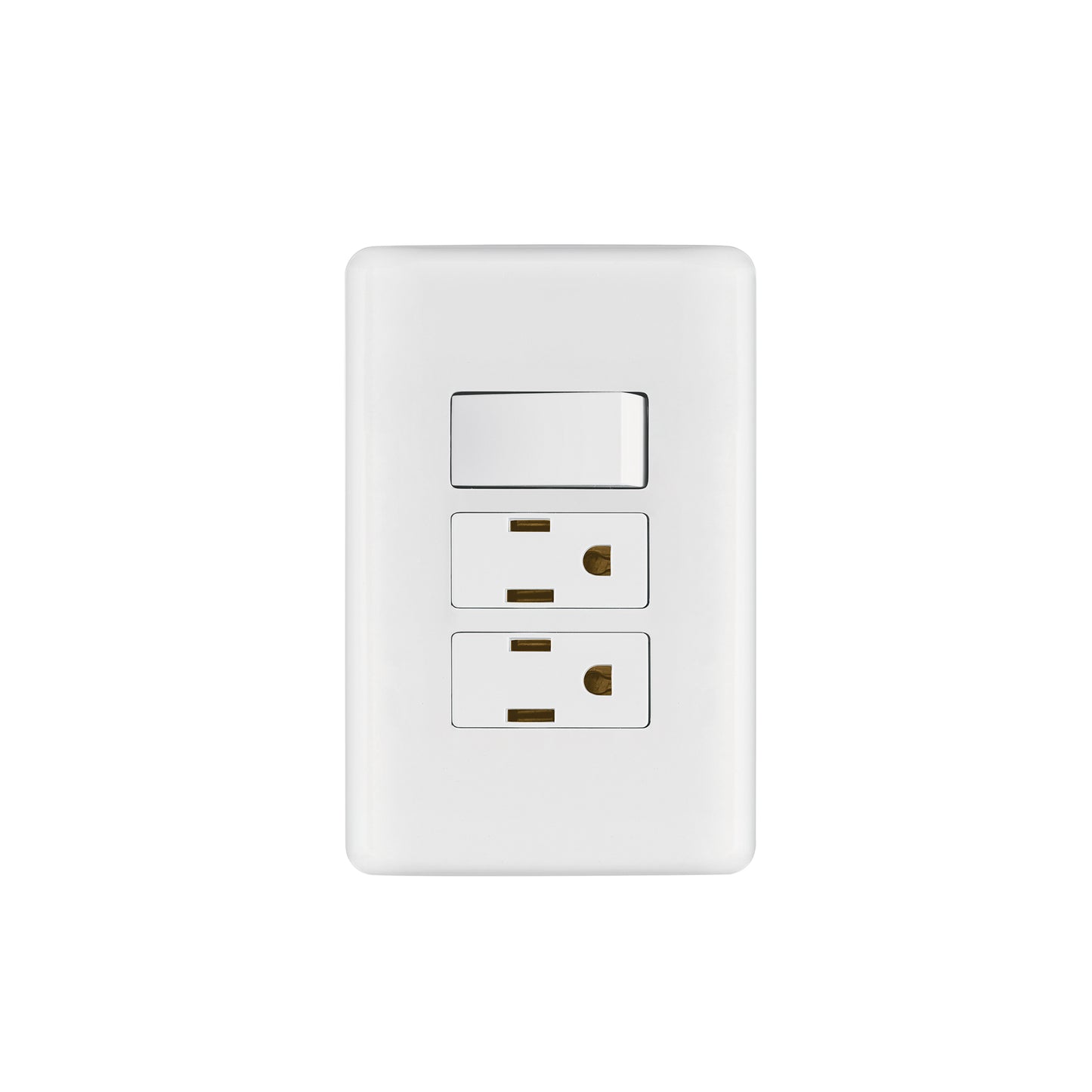 Placa armada 2 contactos e interruptor sencillo, Basic | PA-APCO-B3 | 25079