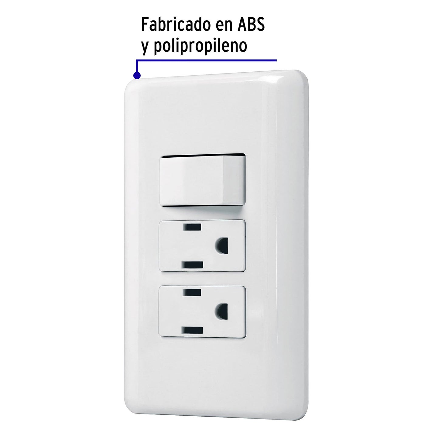 Placa armada 2 contactos e interruptor sencillo, Basic | PA-APCO-B3 | 25079