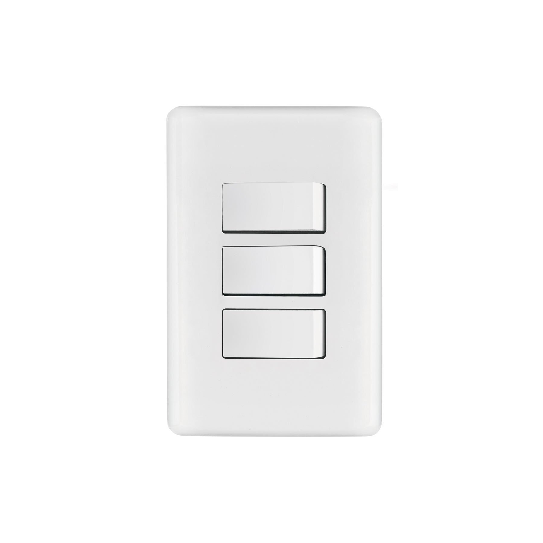 Placa armada con 3 interruptores sencillos, Volteck Basic | PA-APTR-B | 25083