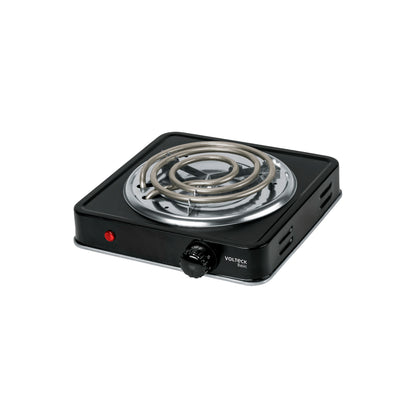 Parrilla eléctrica 1 quemador en espiral, negra, BASIC | PAEL-1CPN | 26093