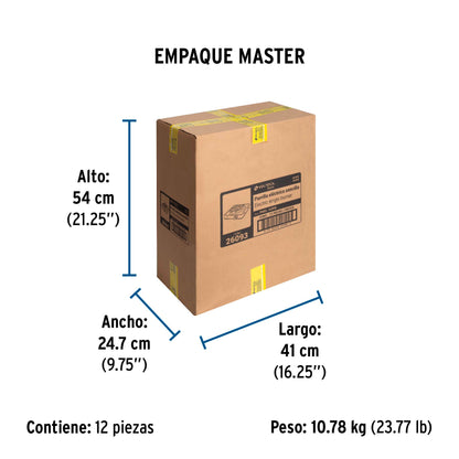 Parrilla eléctrica 1 quemador en espiral, negra, BASIC | PAEL-1CPN | 26093