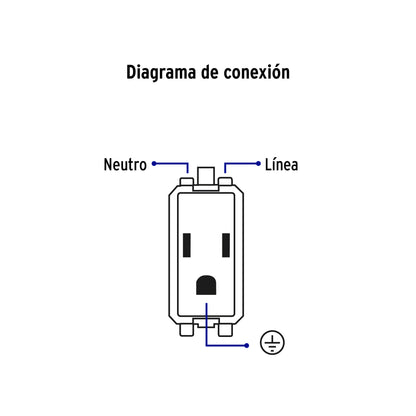 Placa armada 3 contactos aterrizados, marfil, Volteck | PA-COTR-BI | 26636