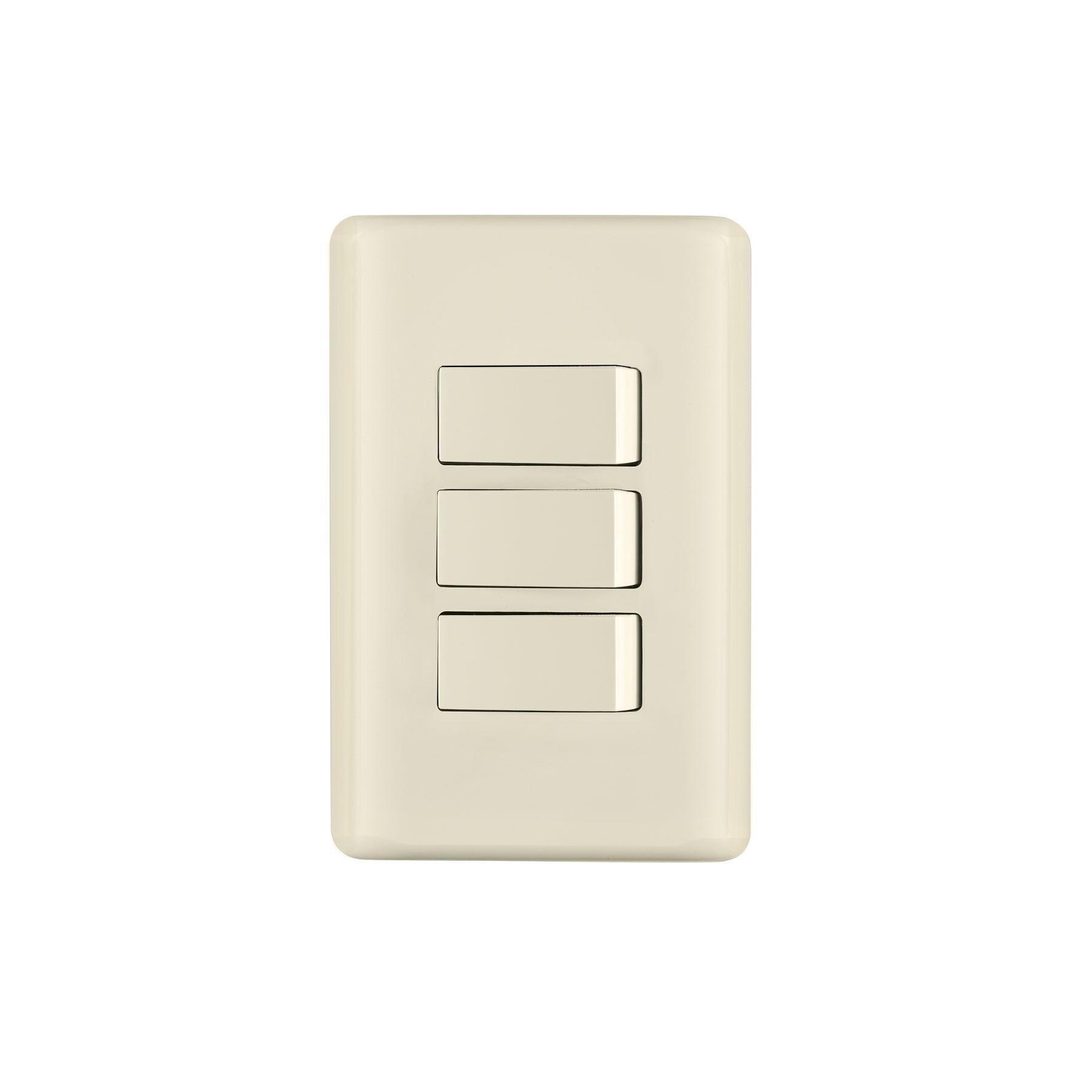 Placa armada 3 interruptores, marfil, Volteck | PA-APTR-BI | 26638