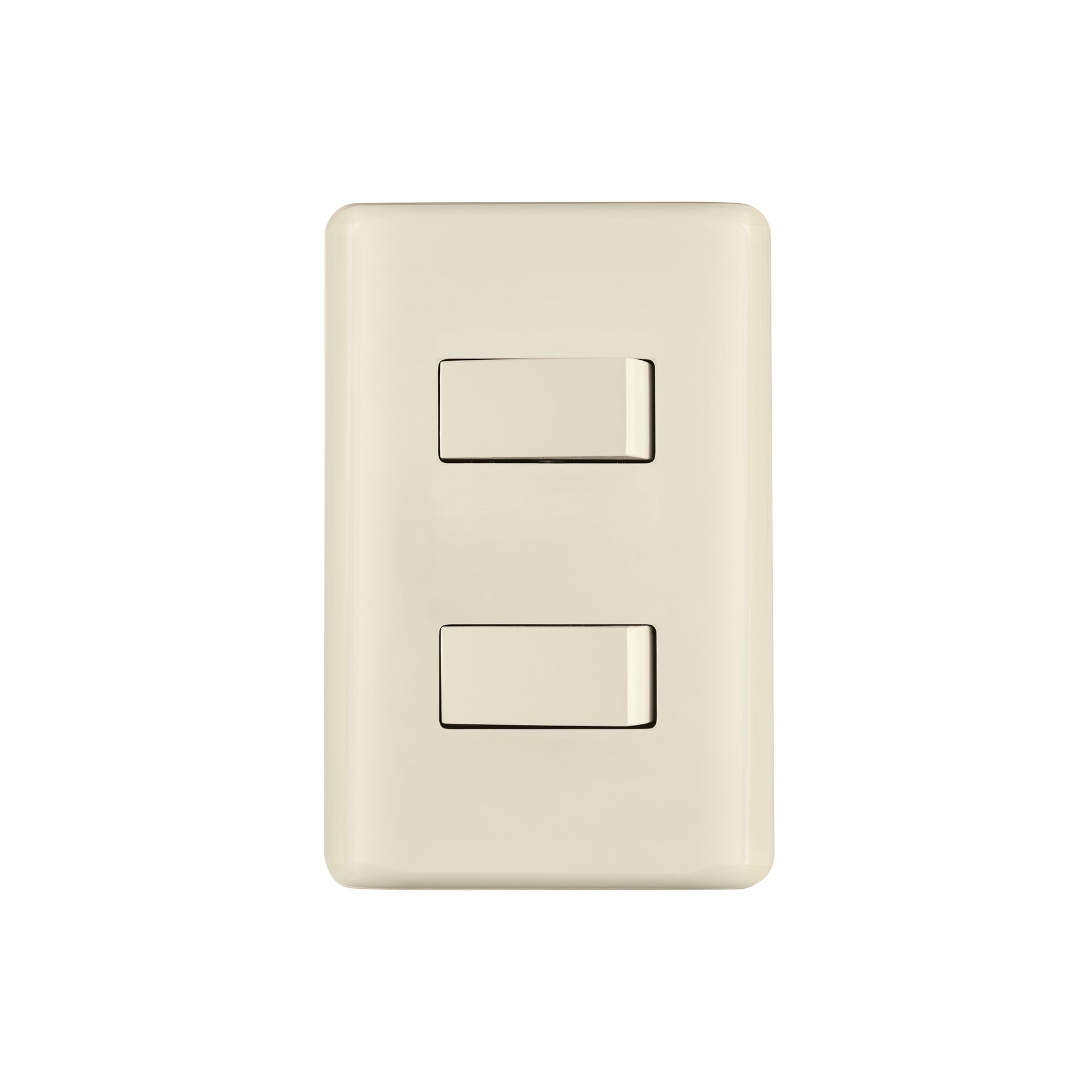 Placa armada 1 interruptor y 1 escalera, marfil, Basic | PA-APDO-EBI | 26639