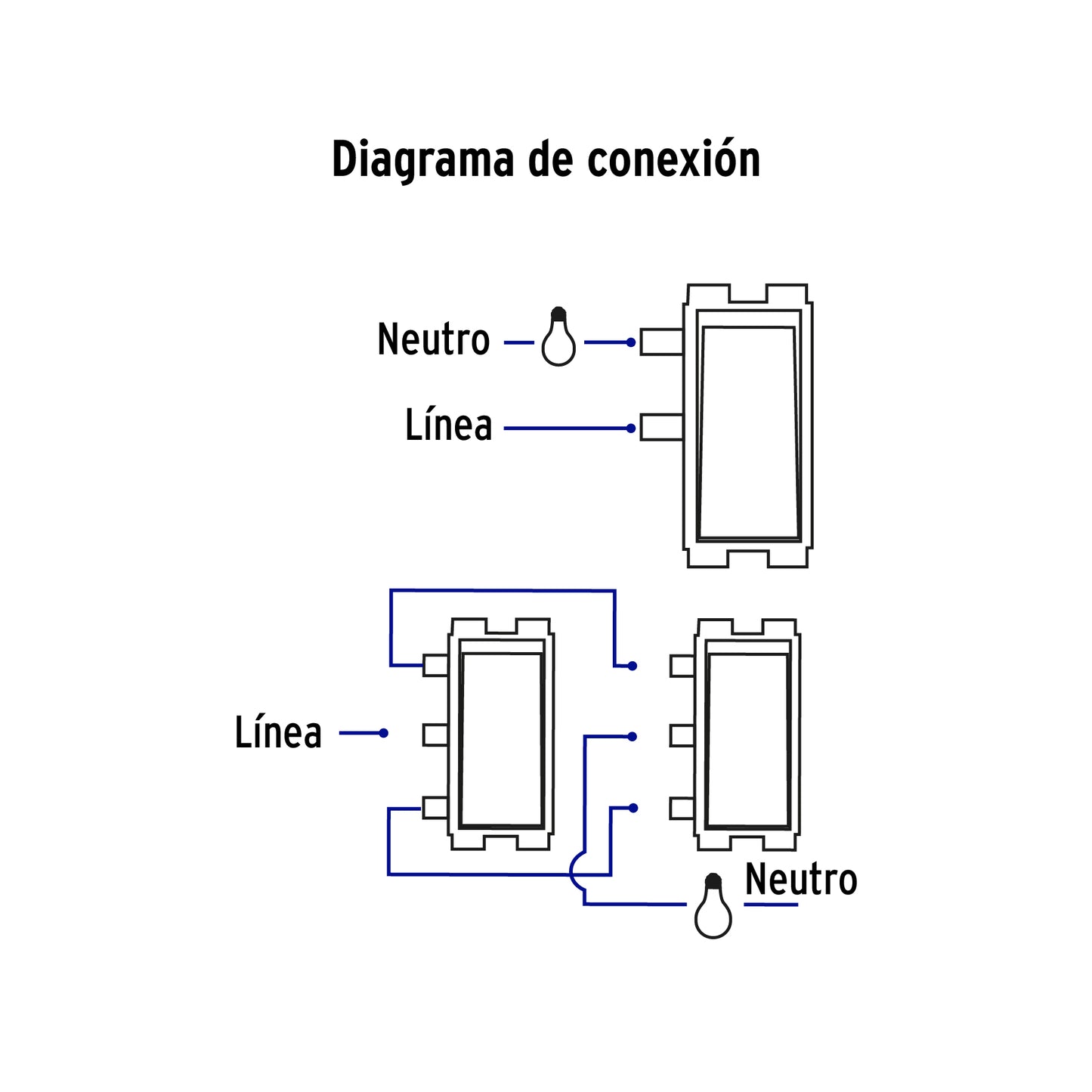 Placa armada 1 interruptor y 1 escalera, marfil, Basic | PA-APDO-EBI | 26639
