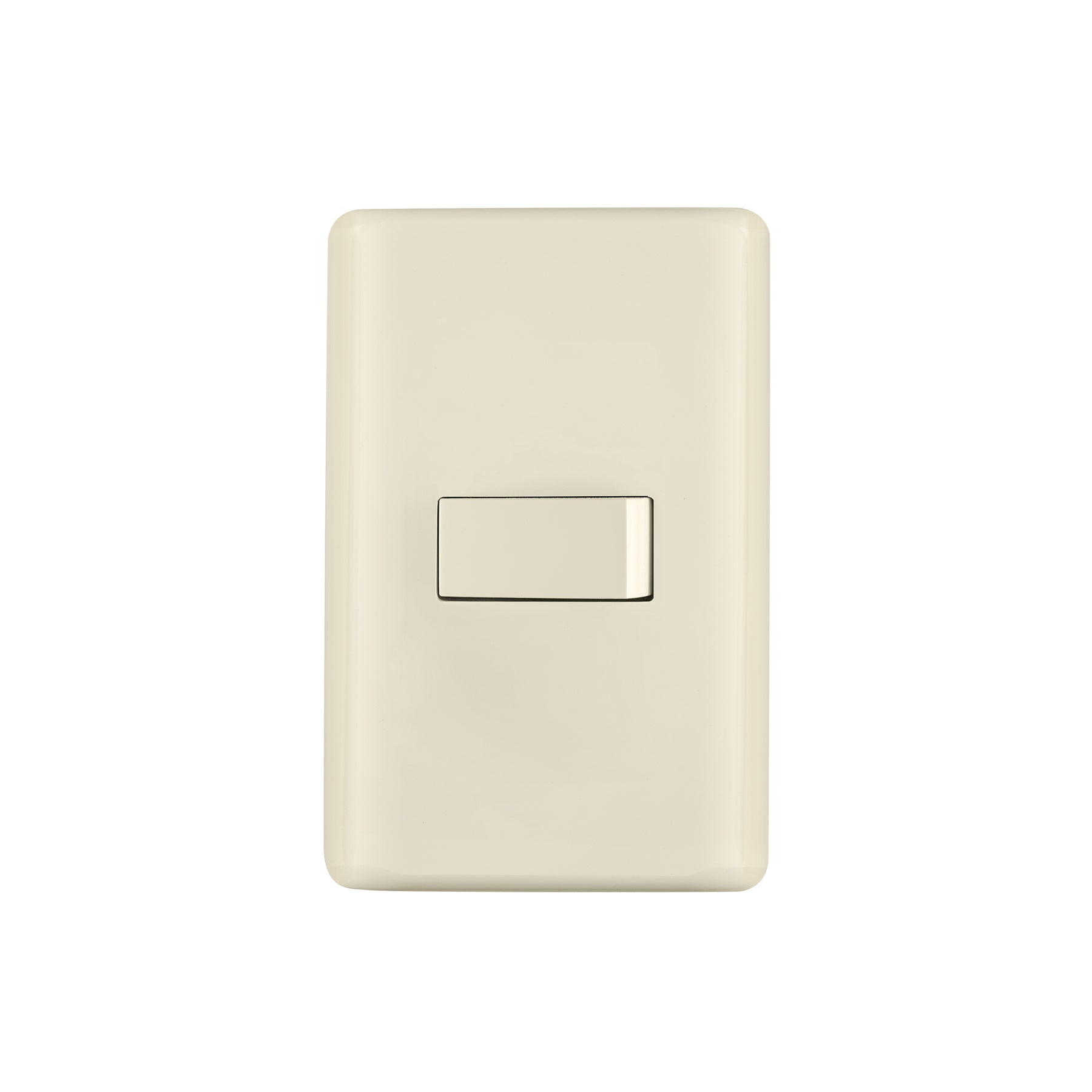 Placa armada 1 interruptor sencillo, marfil, Volteck | PA-APSE-BI | 26642