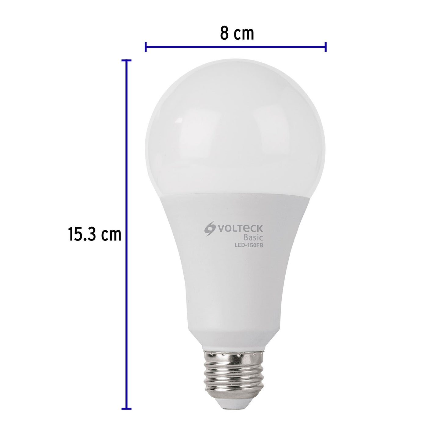 Lámpara LED A25 18 W (equiv. 125 W), luz de día, caja, Basic | LED-150FB | 27164
