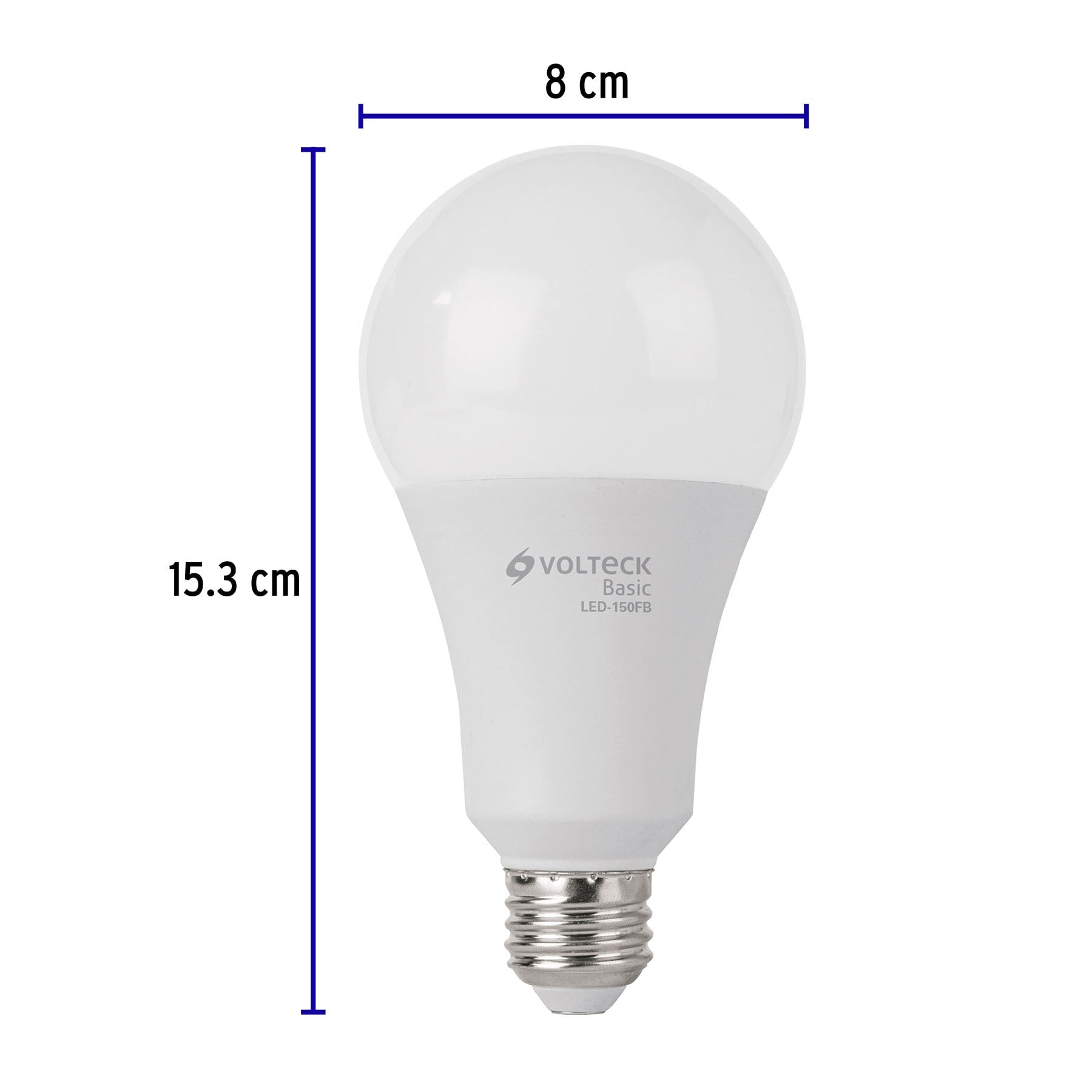 Lámpara LED A25 18 W (equiv. 125 W), luz de día, caja, Basic | LED-150FB | 27164