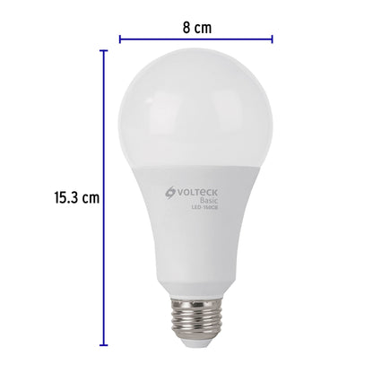 Lámpara LED A25 18 W (equiv. 125 W), luz cálida, caja, Basic | LED-150CB | 27165