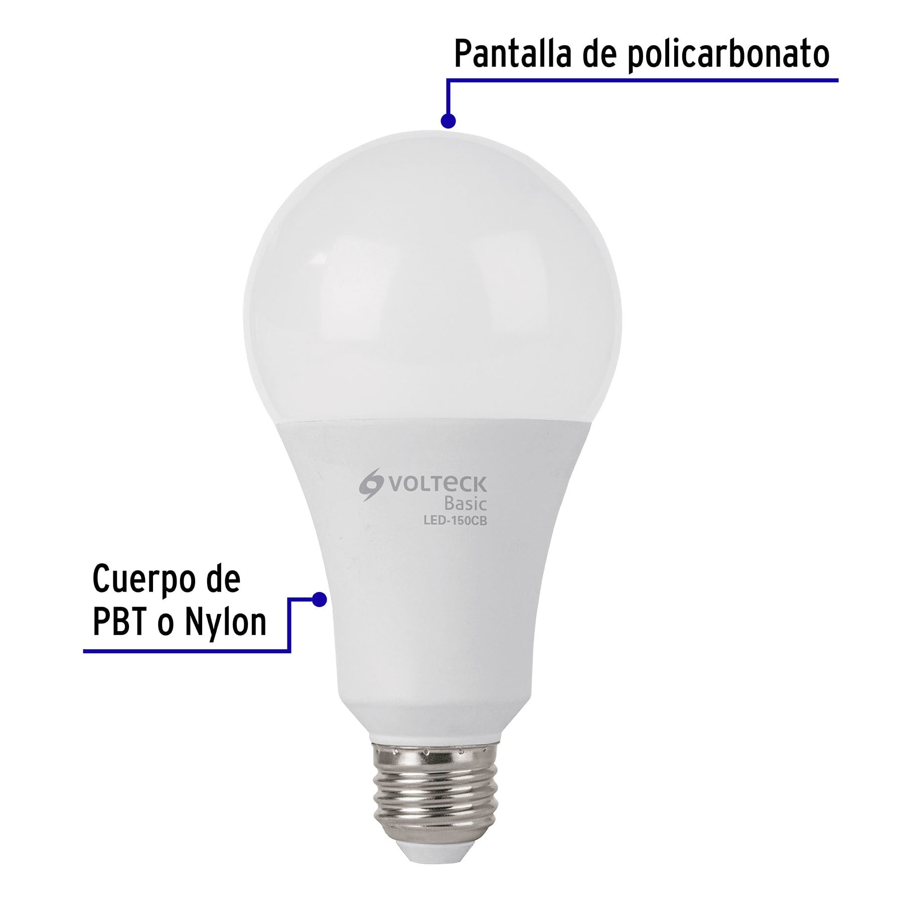 Lámpara LED A25 18 W (equiv. 125 W), luz cálida, caja, Basic | LED-150CB | 27165