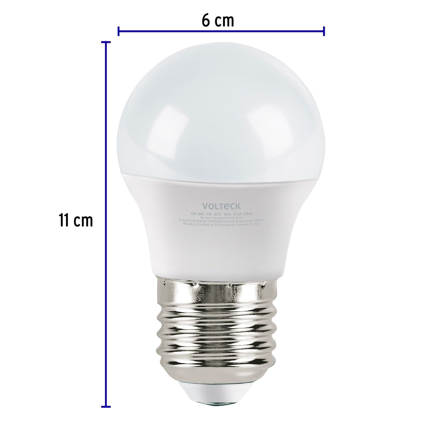 Pack de 4 lámparas LED A19 10 W (equiv. 75 W), luz cálida | LED-75CBX4 | 27211