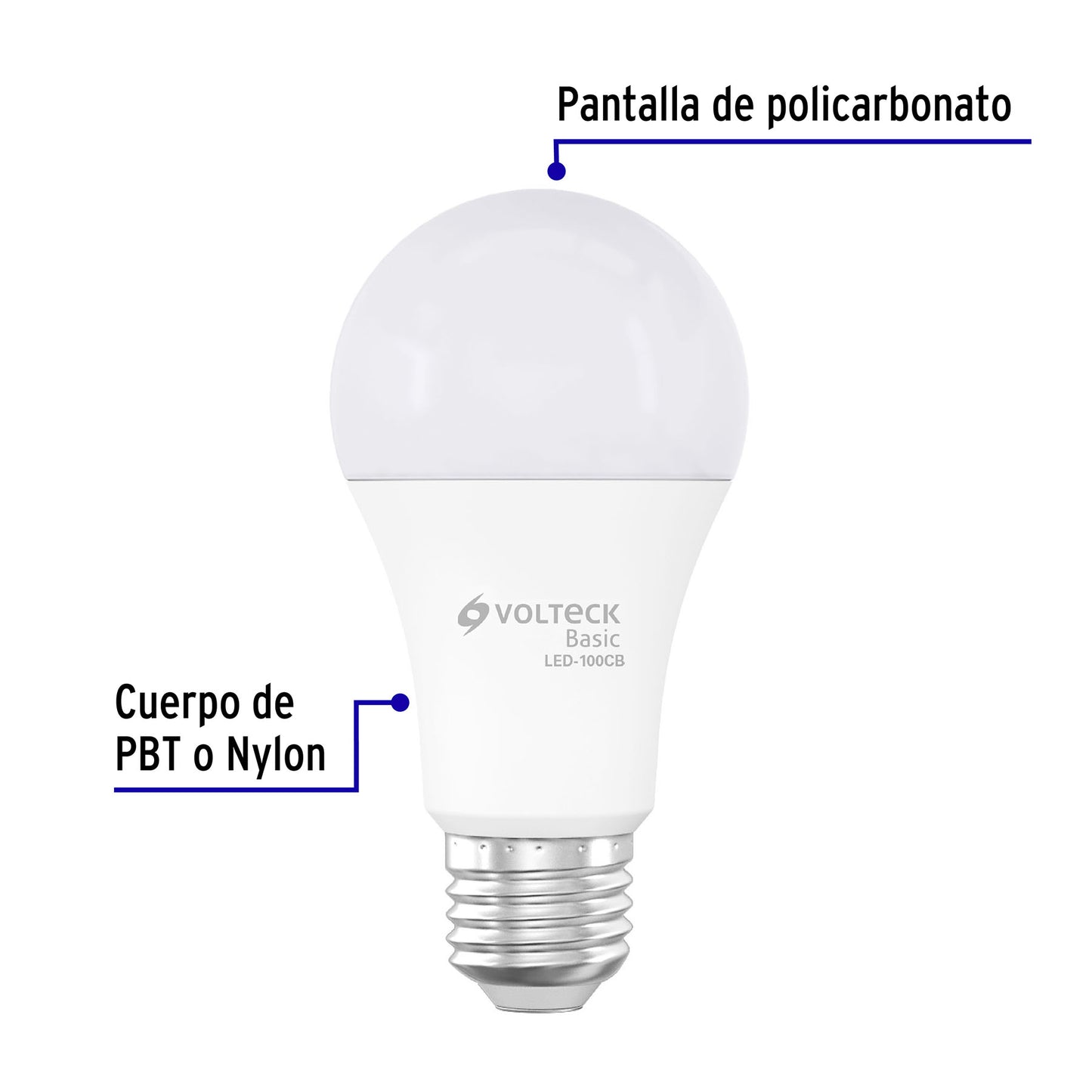 Lámpara LED A19 14 W (equiv. 75 W), luz cálida, caja, Basic | LED-100CB | 27214
