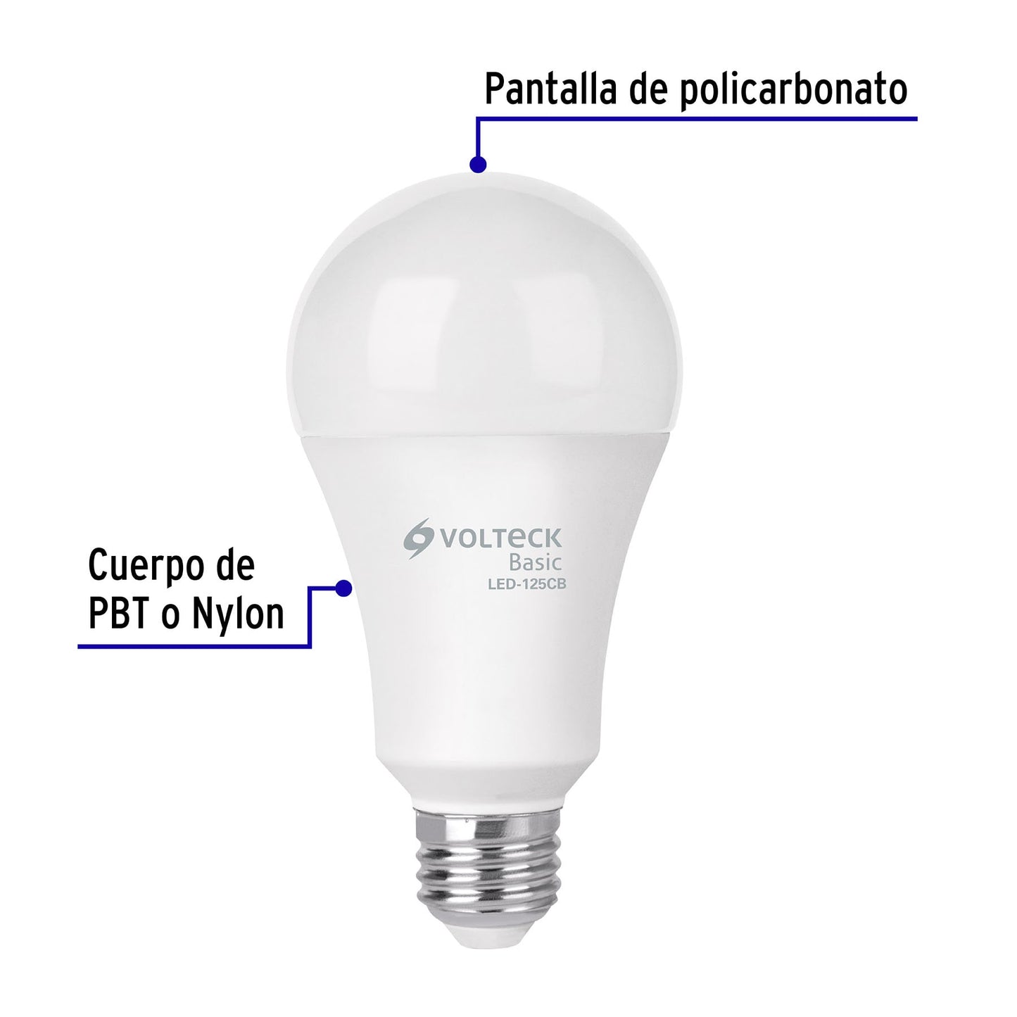 Lámpara LED A22 16 W (equiv. 100 W), luz cálida, caja, Basic | LED-125CB | 27215