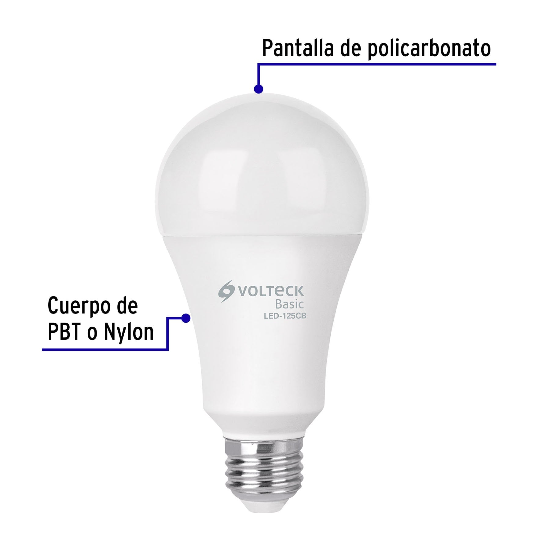 Lámpara LED A22 16 W (equiv. 100 W), luz cálida, caja, Basic | LED-125CB | 27215