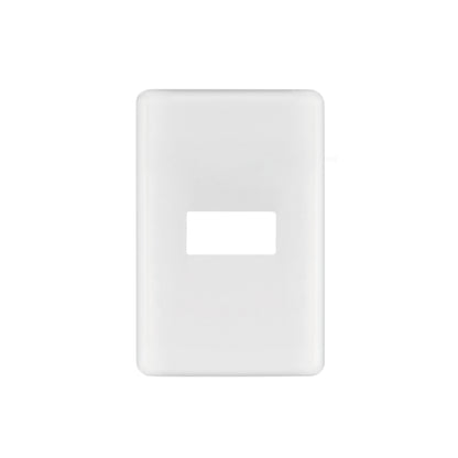 Placa 1 módulo de ABS, blanca, Volteck Basic | PPSE-B | 27222