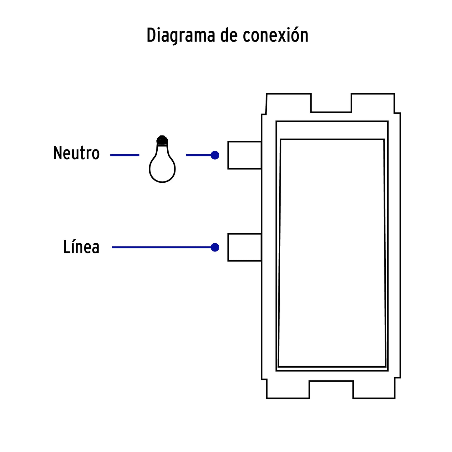 Interruptor sencillo, marfil, línea Volteck Basic | APSE-BI | 27228