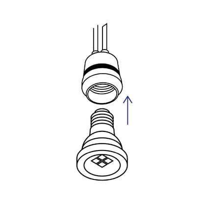 Portalámpara de PVC para intemperie, a granel, Volteck Basic | POIN-10GB | 27243