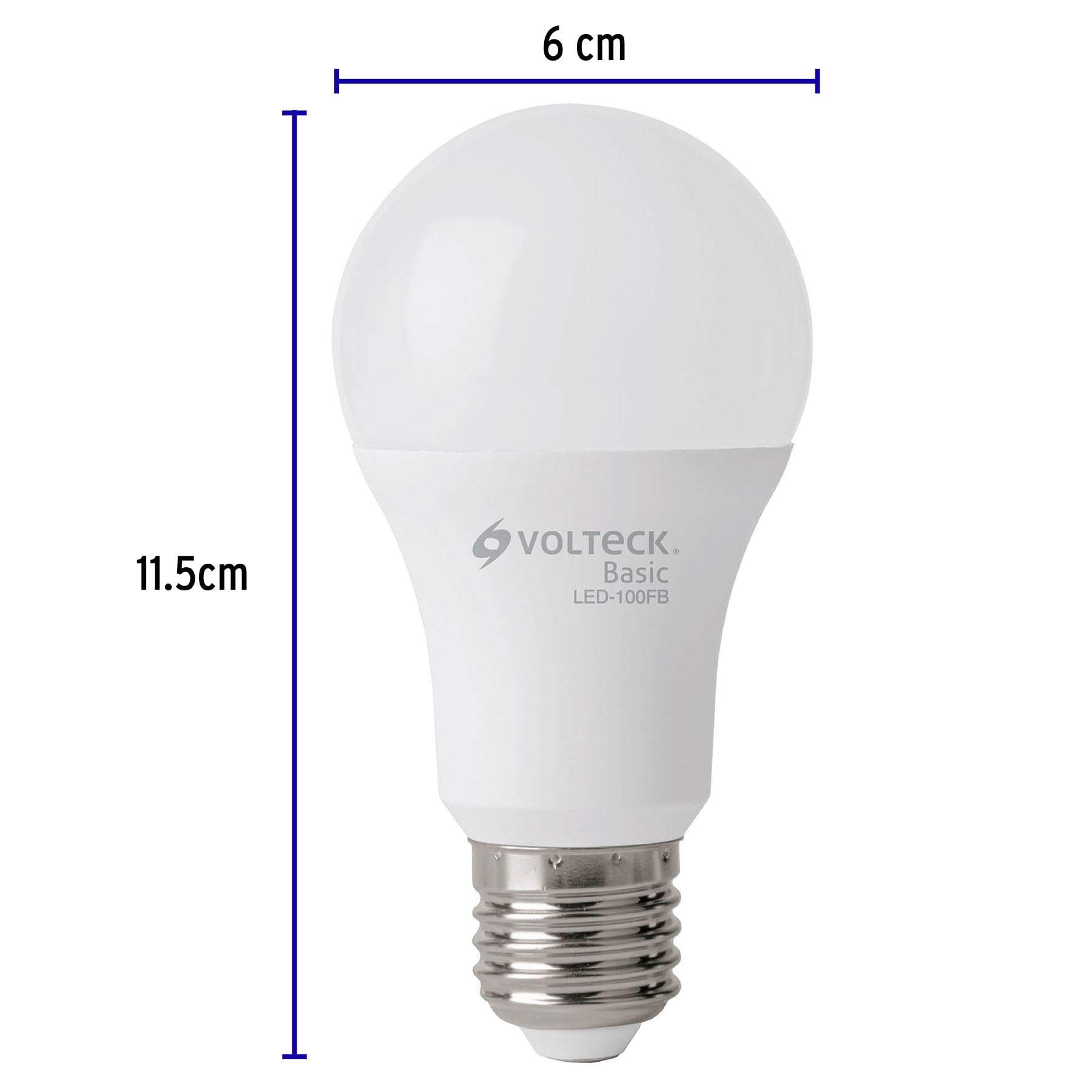 Pack de 4 lámparas LED A19 14 W (equiv. 75 W), luz de día | LED-100FBX4 | 28007