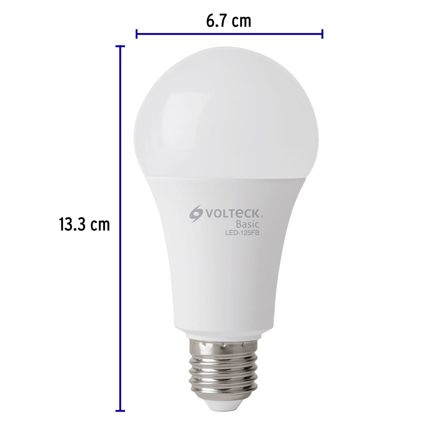 Pack de 4 lámparas LED A19 16 W (equiv. 100 W), luz de día | LED-125FBX4 | 28008