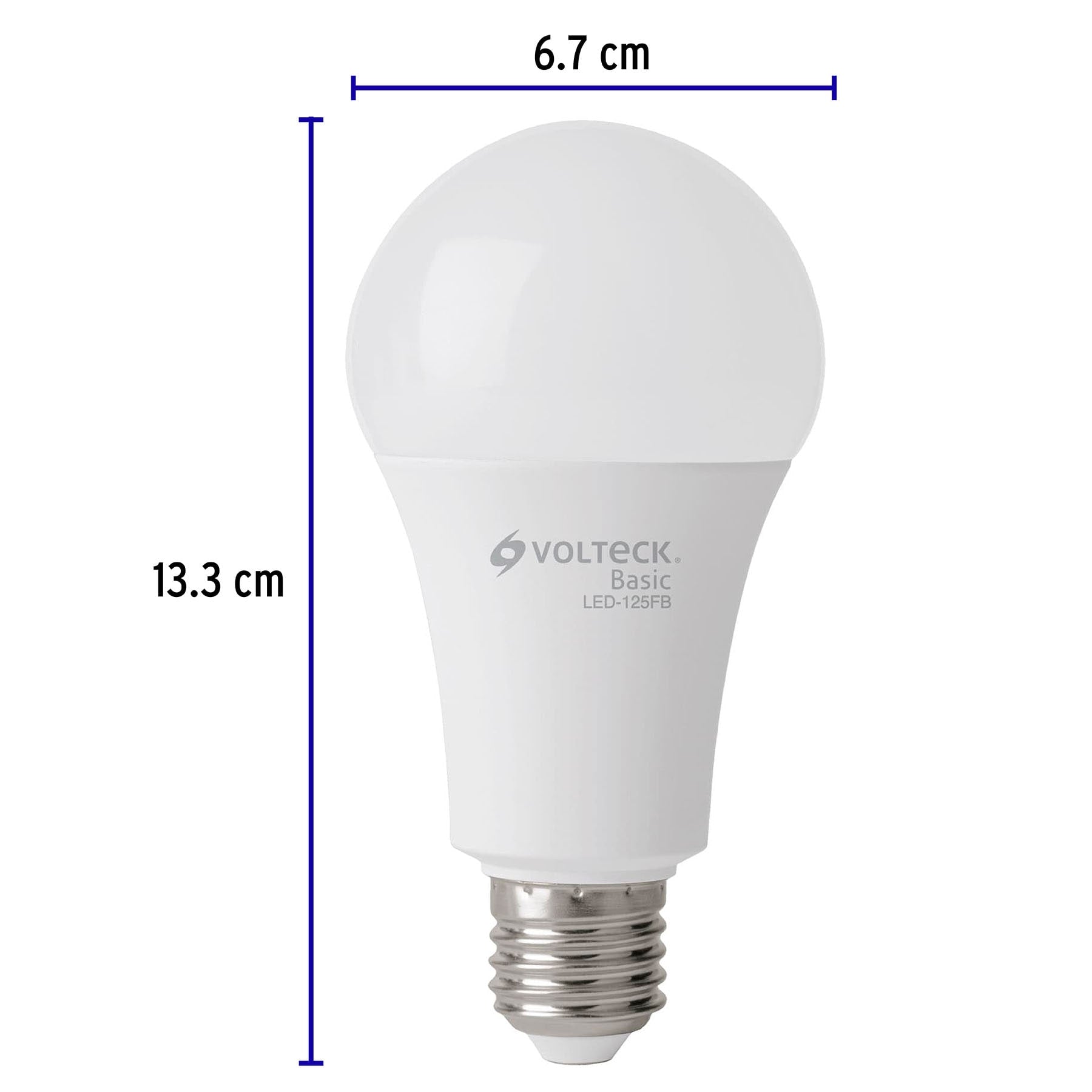 Pack de 4 lámparas LED A19 16 W (equiv. 100 W), luz de día | LED-125FBX4 | 28008