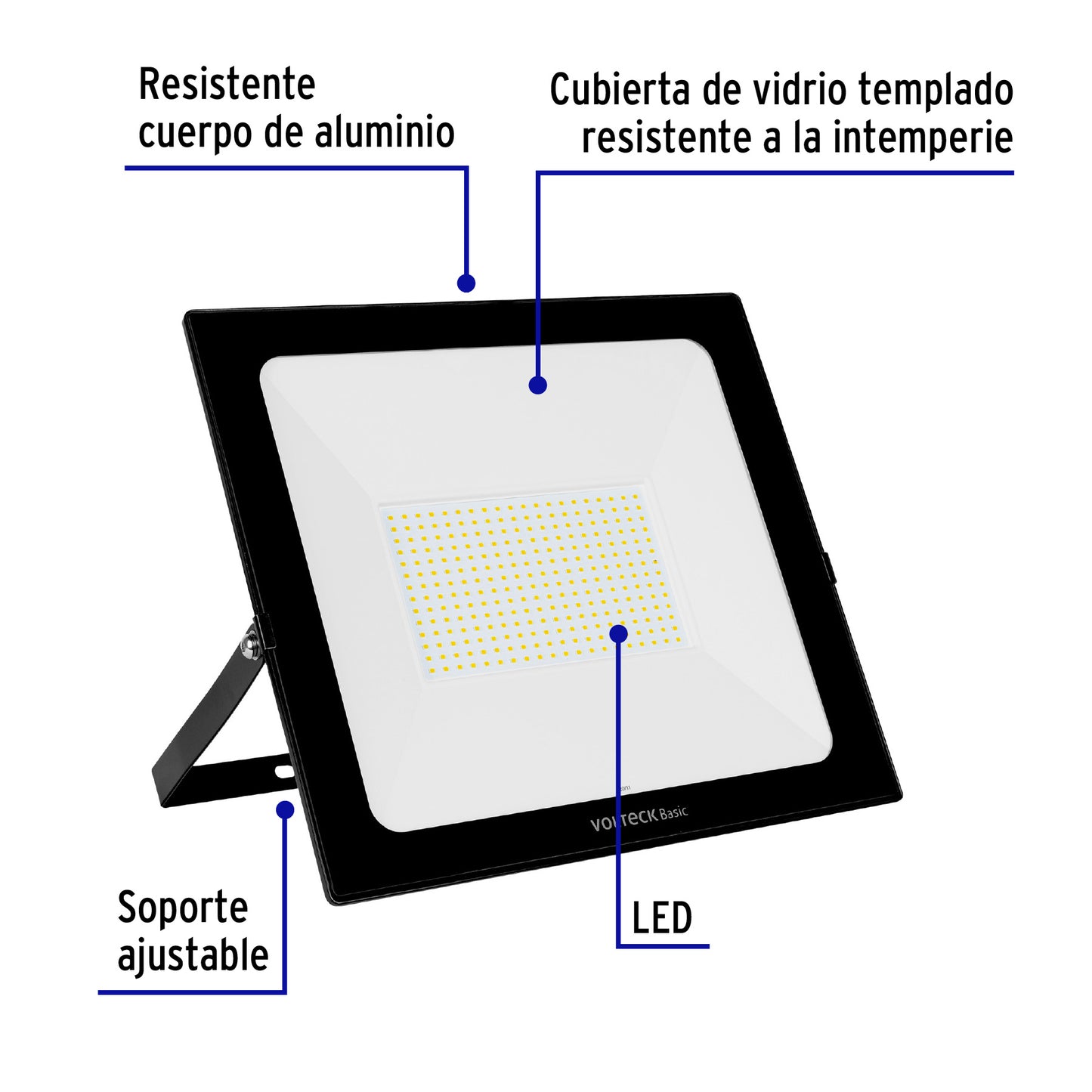Reflector LED para exteriores 200W 6500K, VOLTECK BASIC | REF-406L | 28018