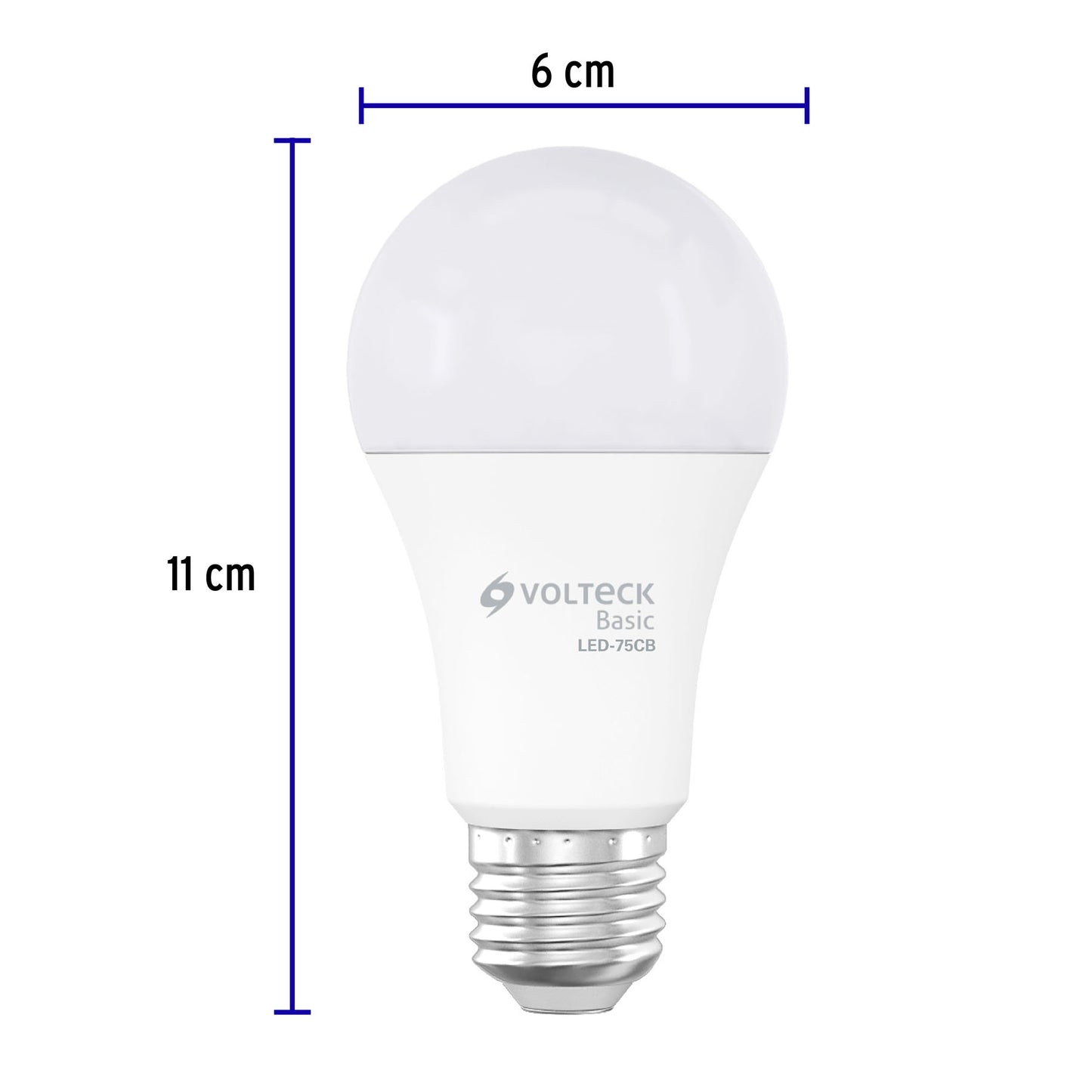 Lámpara LED A19 10 W (equiv. 75 W), luz cálida, caja, Basic | LED-75CB | 28064
