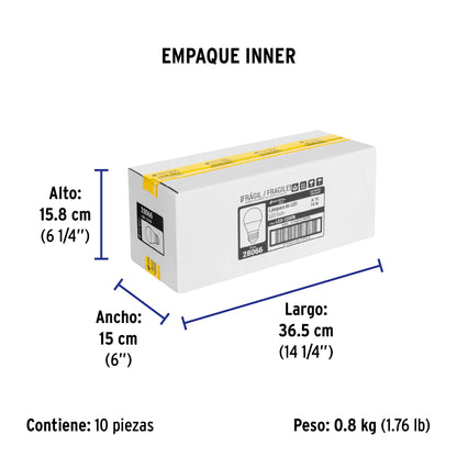 Lámpara LED A22 16 W (equiv. 100 W), luz de día, caja, Basic | LED-125FB | 28066