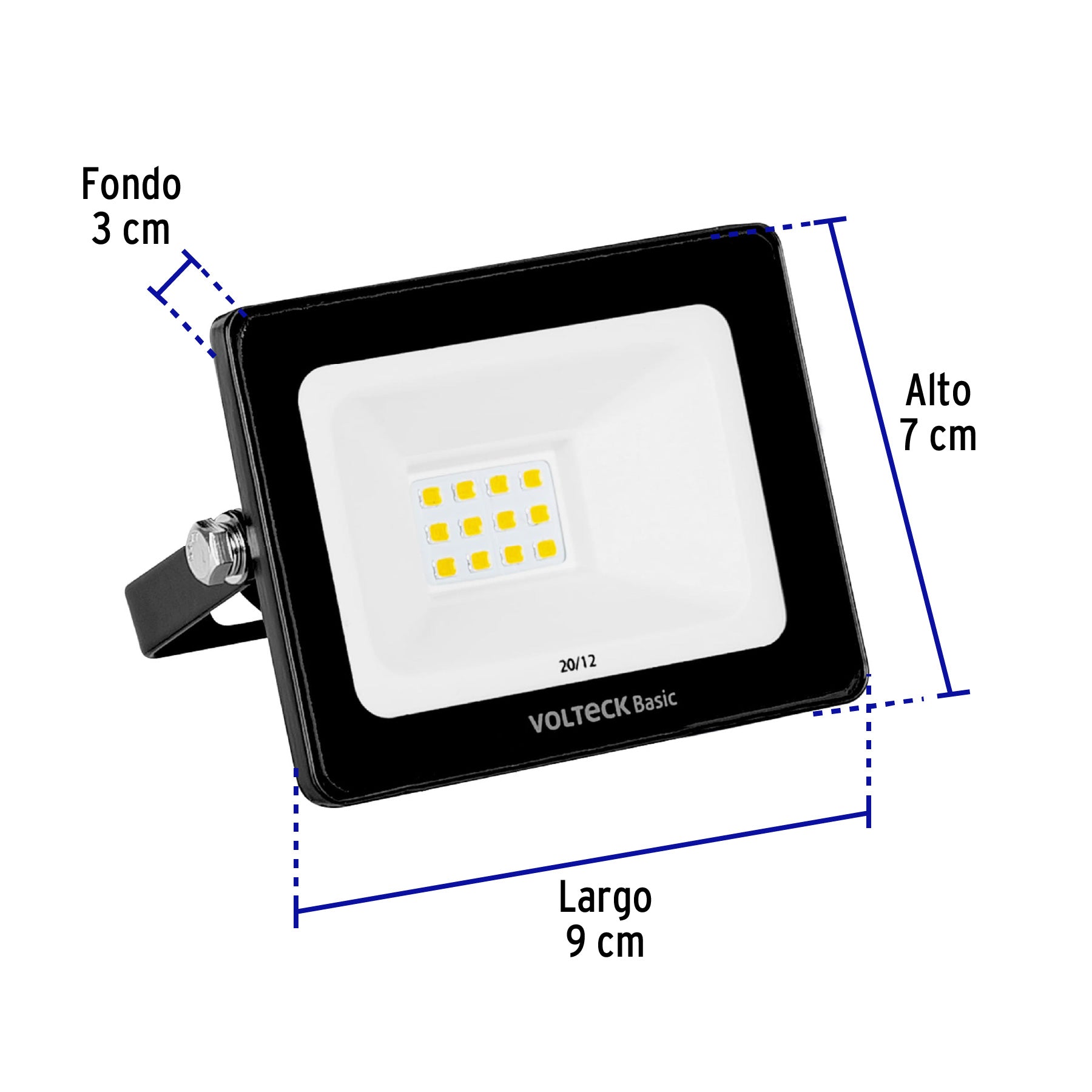 Reflector LED para exteriores 10W 3000K, VOLTECK BASIC | REF-400LC | 28089