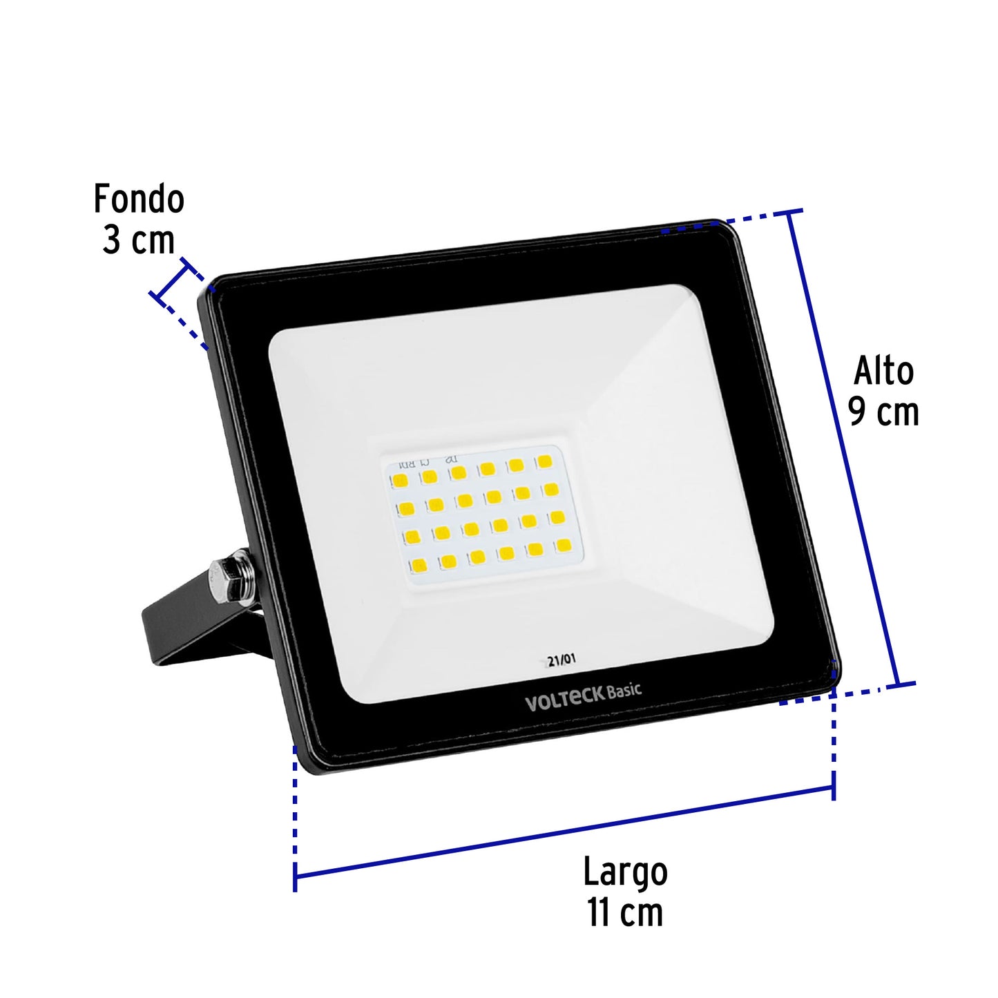 Reflector LED para exteriores 20W 3000K, VOLTECK BASIC | REF-401LC | 28090