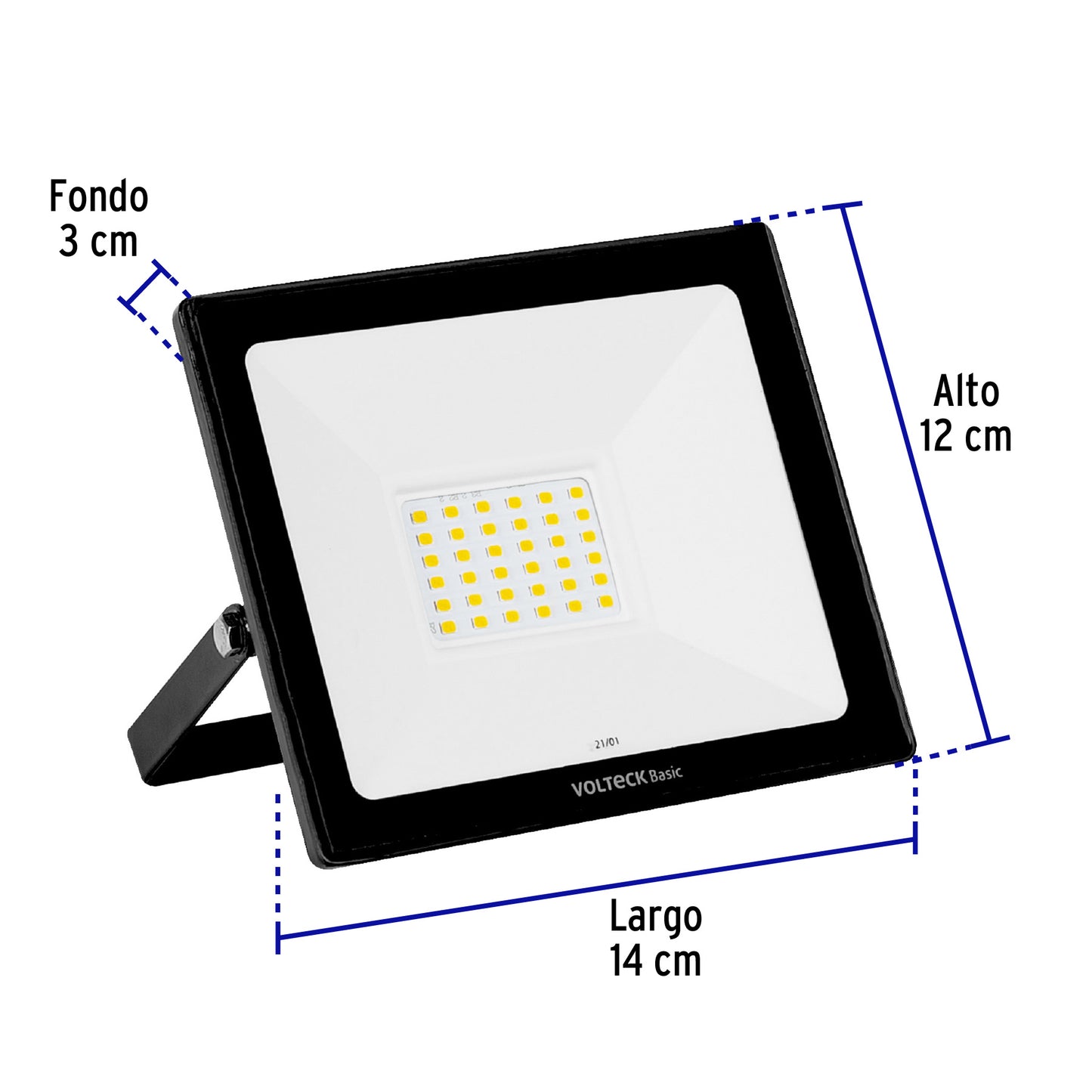 Reflector LED para exteriores 30W 3000K, VOLTECK BASIC | REF-402LC | 28091
