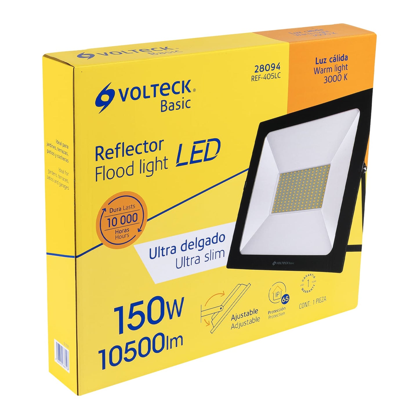 Reflector LED para exteriores 150W 3000K, VOLTECK BASIC | REF-405LC | 28094