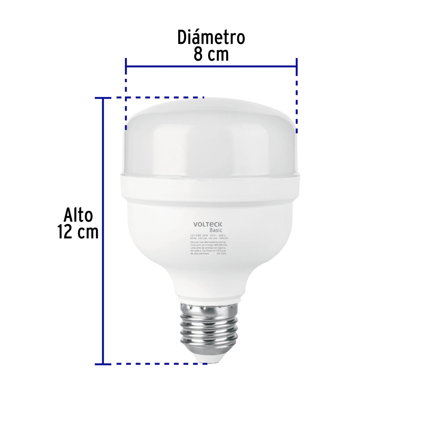 Lámpara LED alta potencia 20W (equiv. 170W) luz de día Basic | LED-170B | 28206