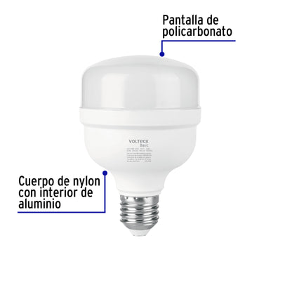 Lámpara LED alta potencia 20W (equiv. 170W) luz de día Basic | LED-170B | 28206